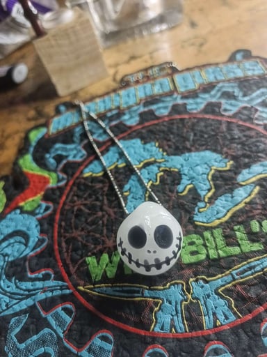 Preview pic of Jack skellington Johnston glass pendy