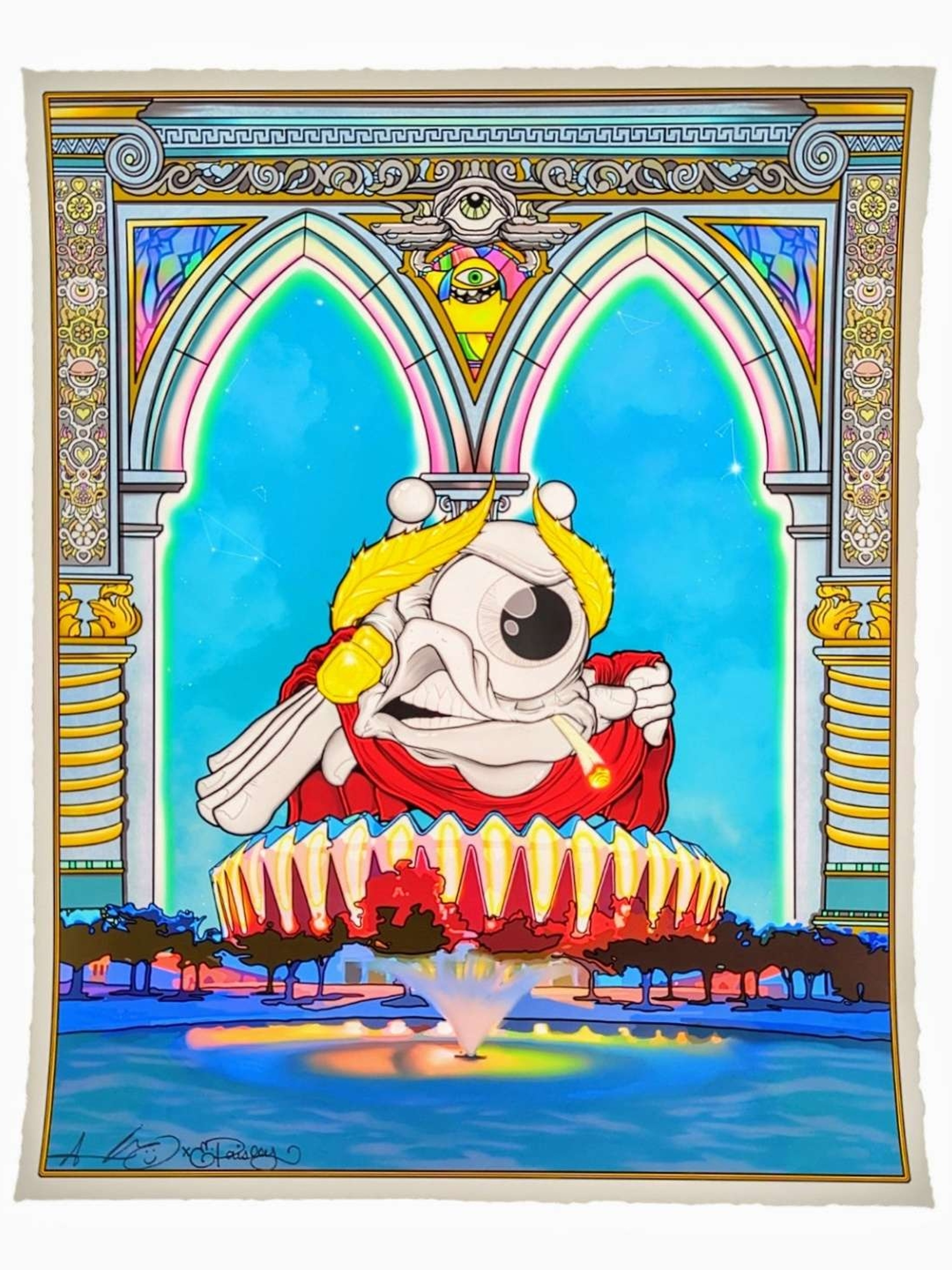 Preview pic of Aaron Brooks "Cyclops Coliseum" Print