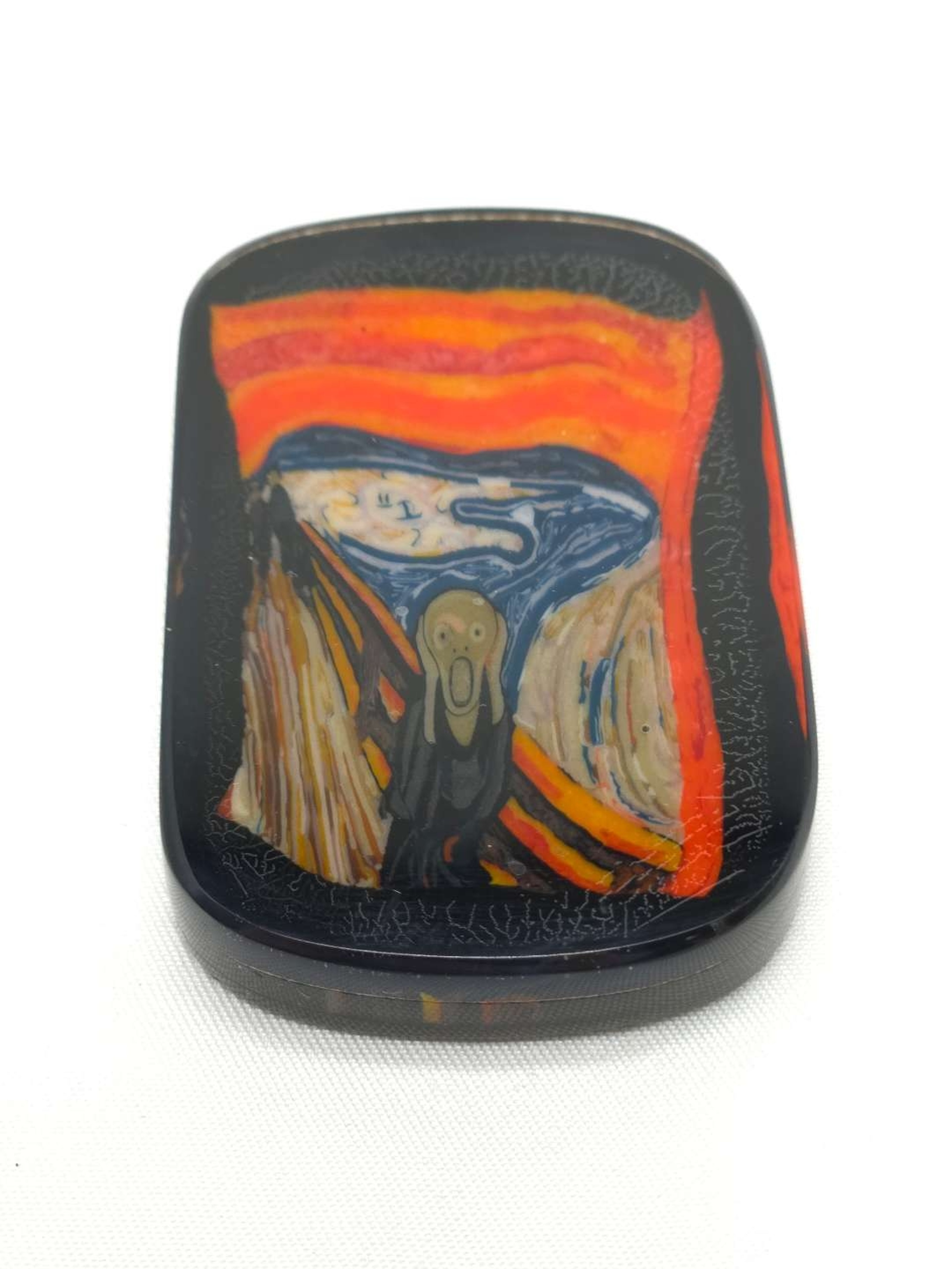 Preview pic of Scream slab millie by Grimm Glass - set in epoxy REDUCED