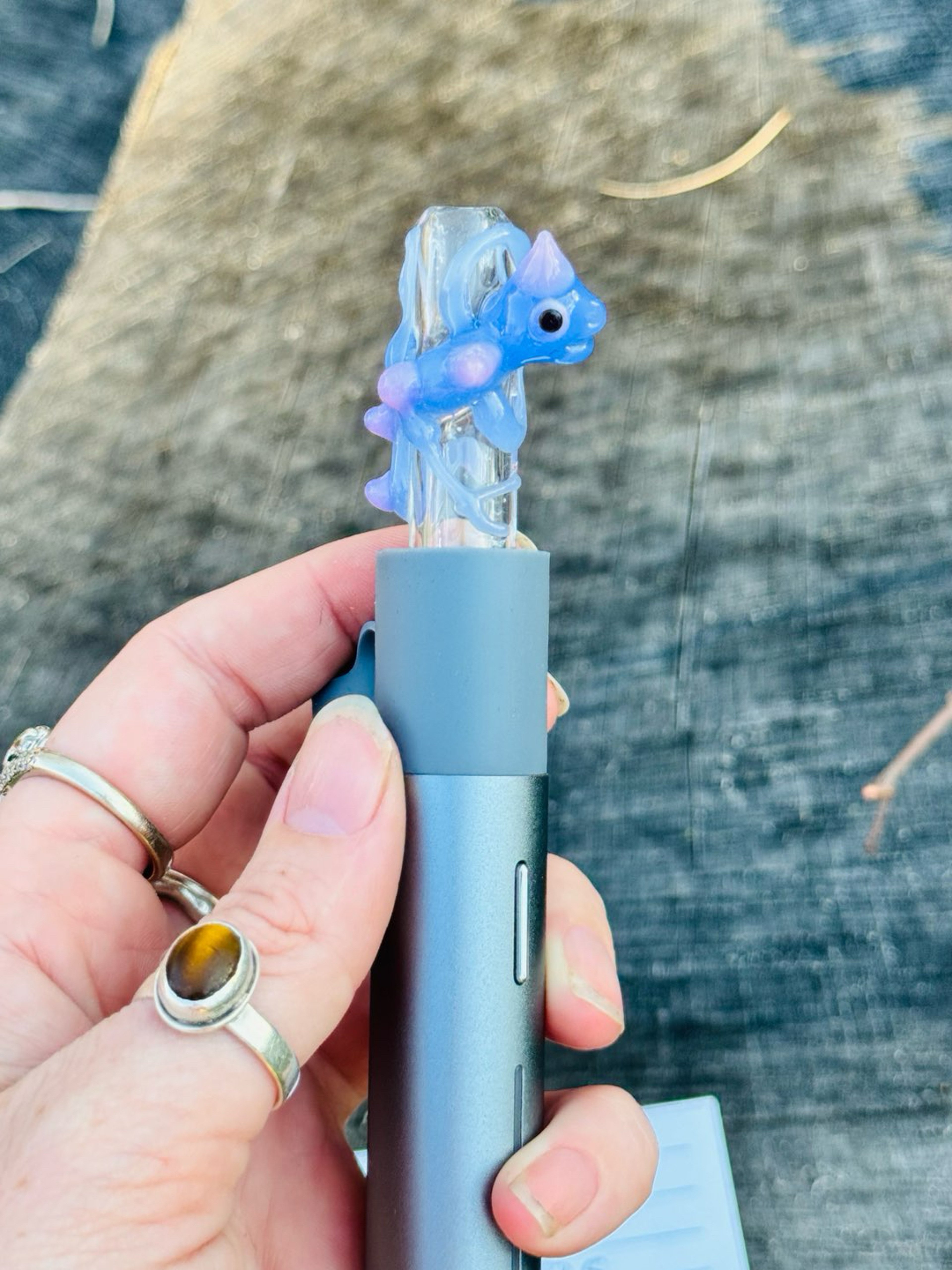 Preview pic of Chameleon - blue  - Pivot mouthpiece