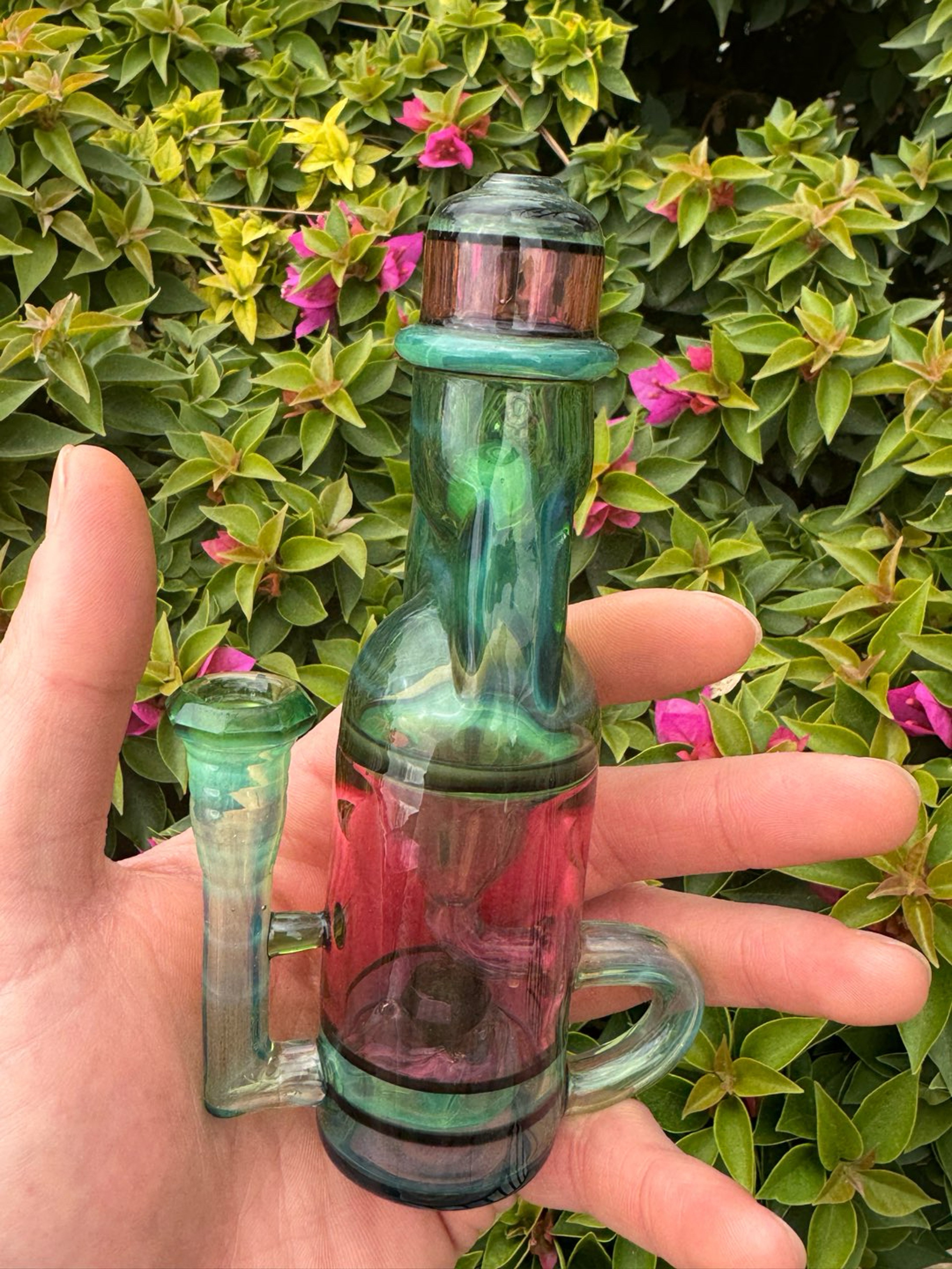 Preview pic of Jack blew glass mini ramunecycler bottle
