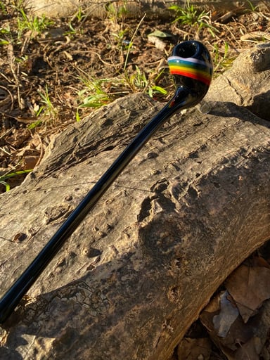 Preview pic of Rainbow Glass pipe Gandalf Glass Pipe.