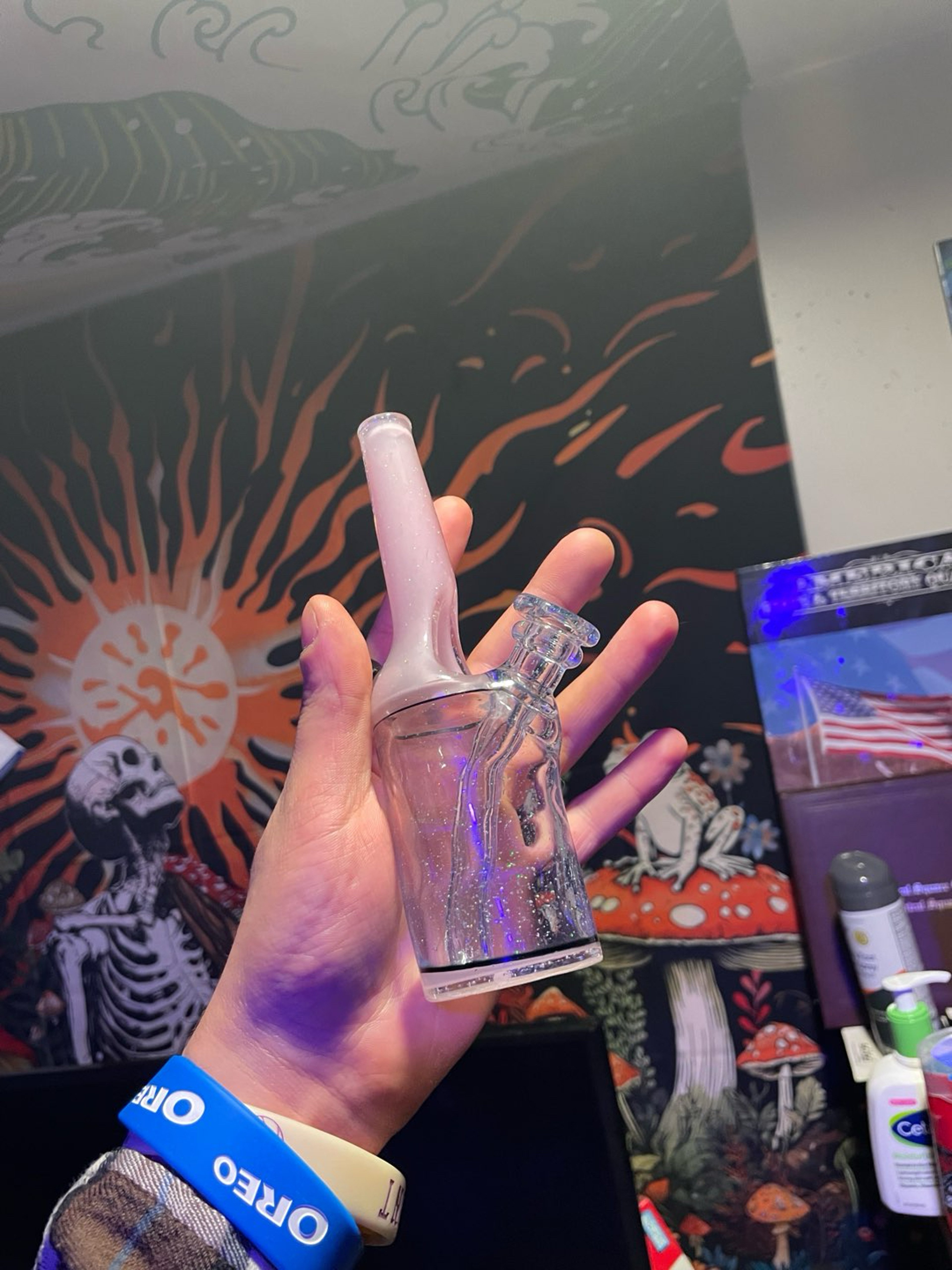 Preview pic of UV and Crushed Opal Rig and Carb Caps