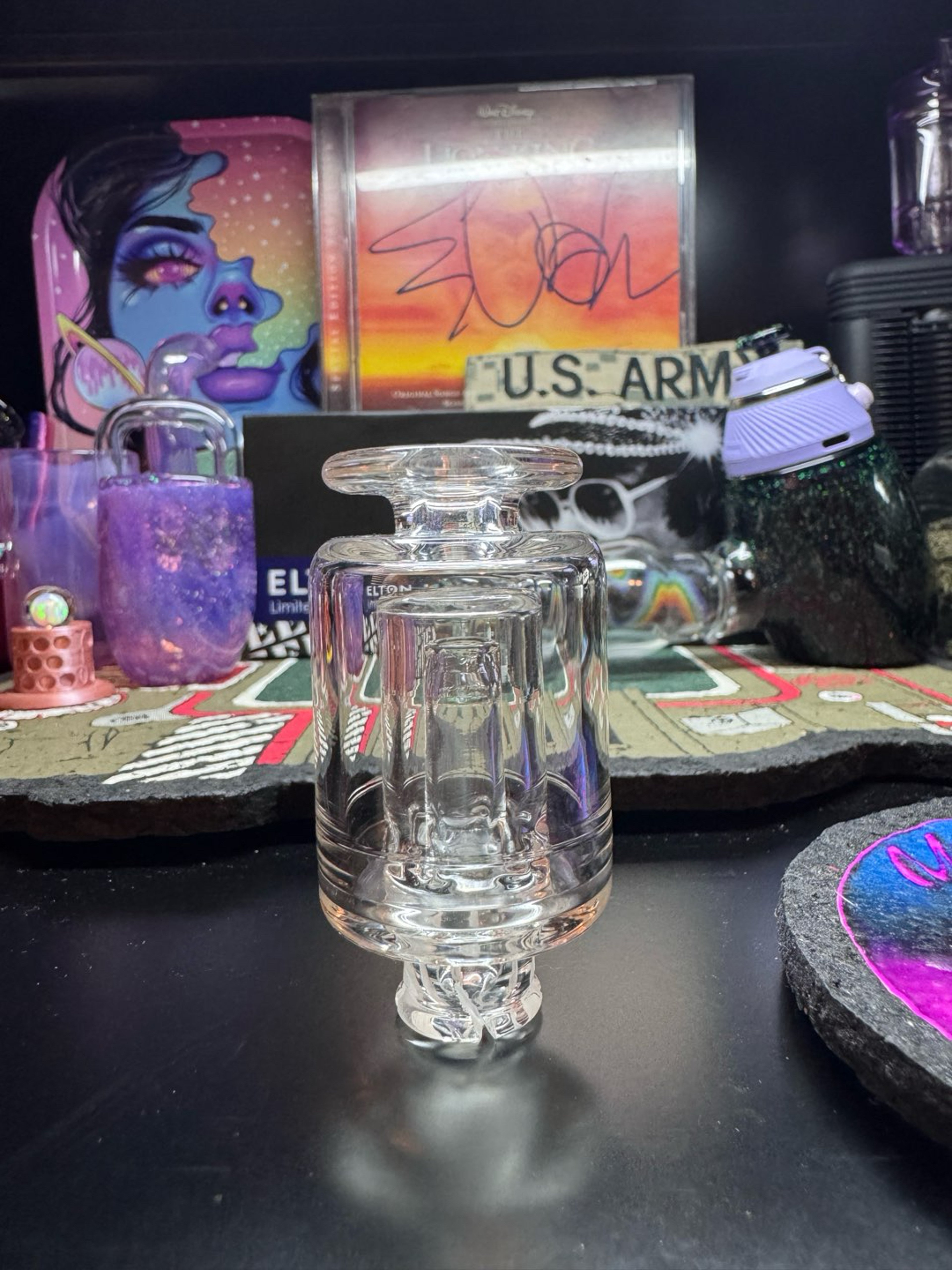 Preview pic of Slate Glass Puffco Pivot Bubbler