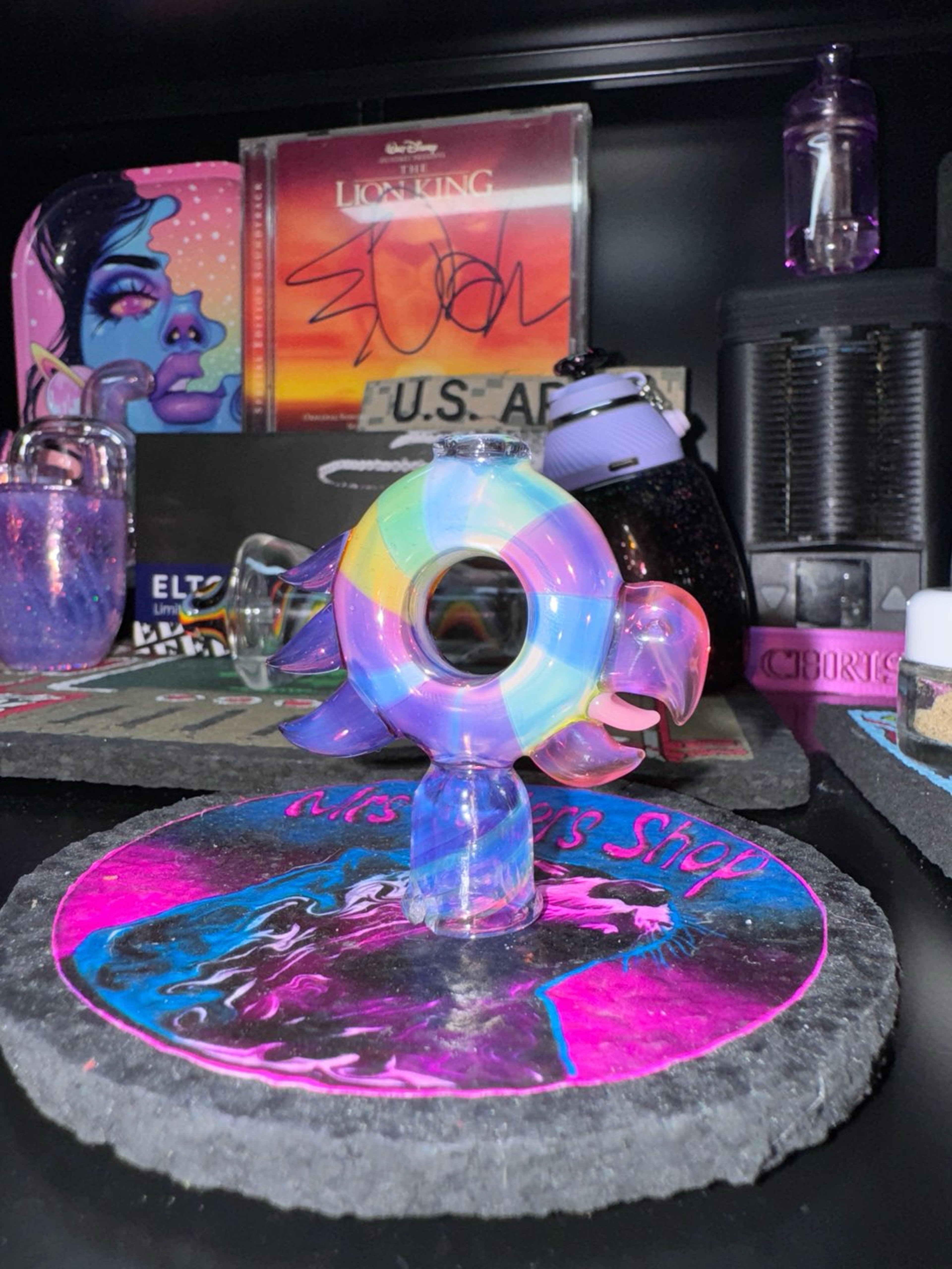 Preview pic of RJ Glass Puffco Pivot Top UV