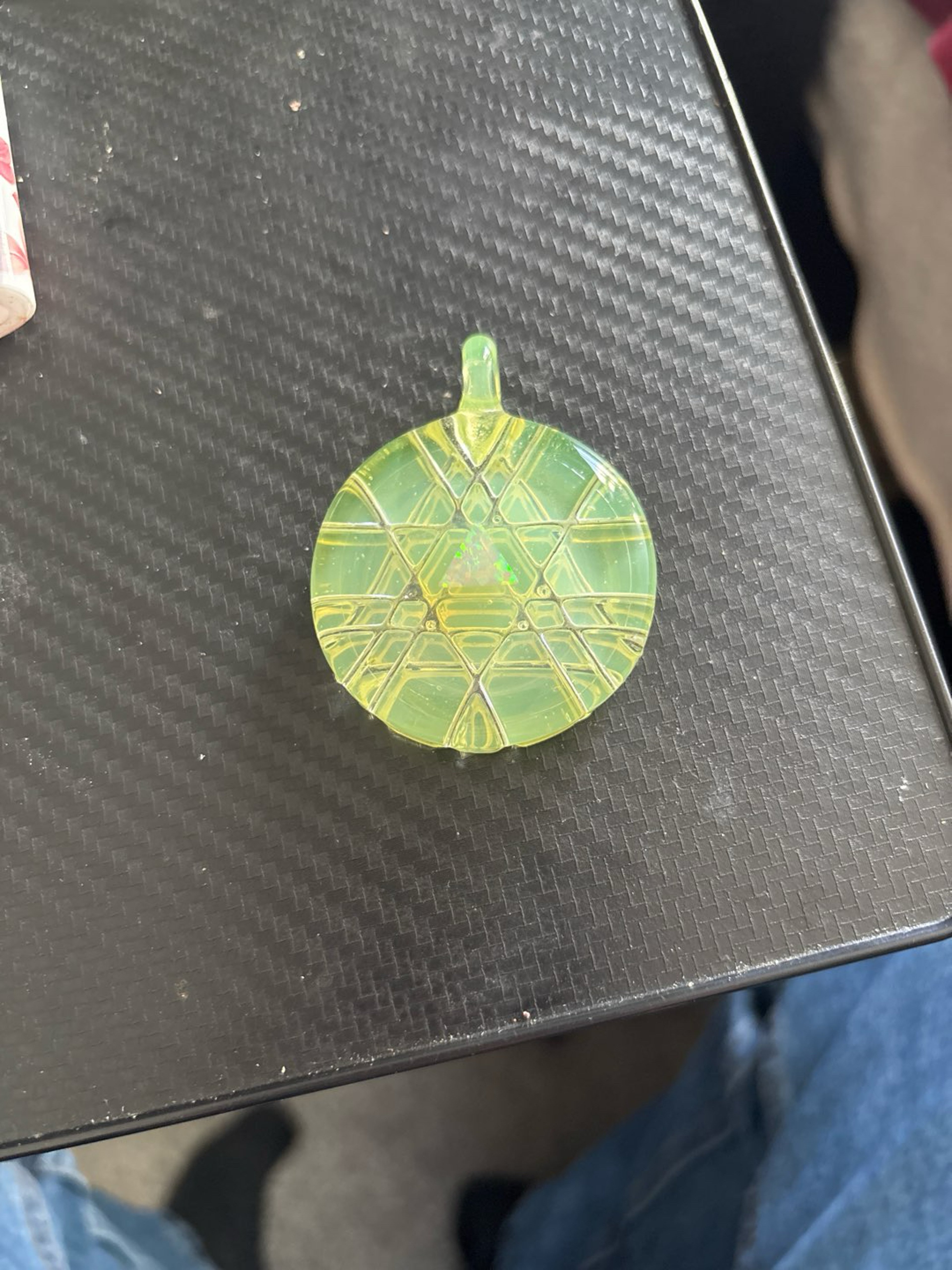 Preview pic of Circle glass pendant aka Mobius