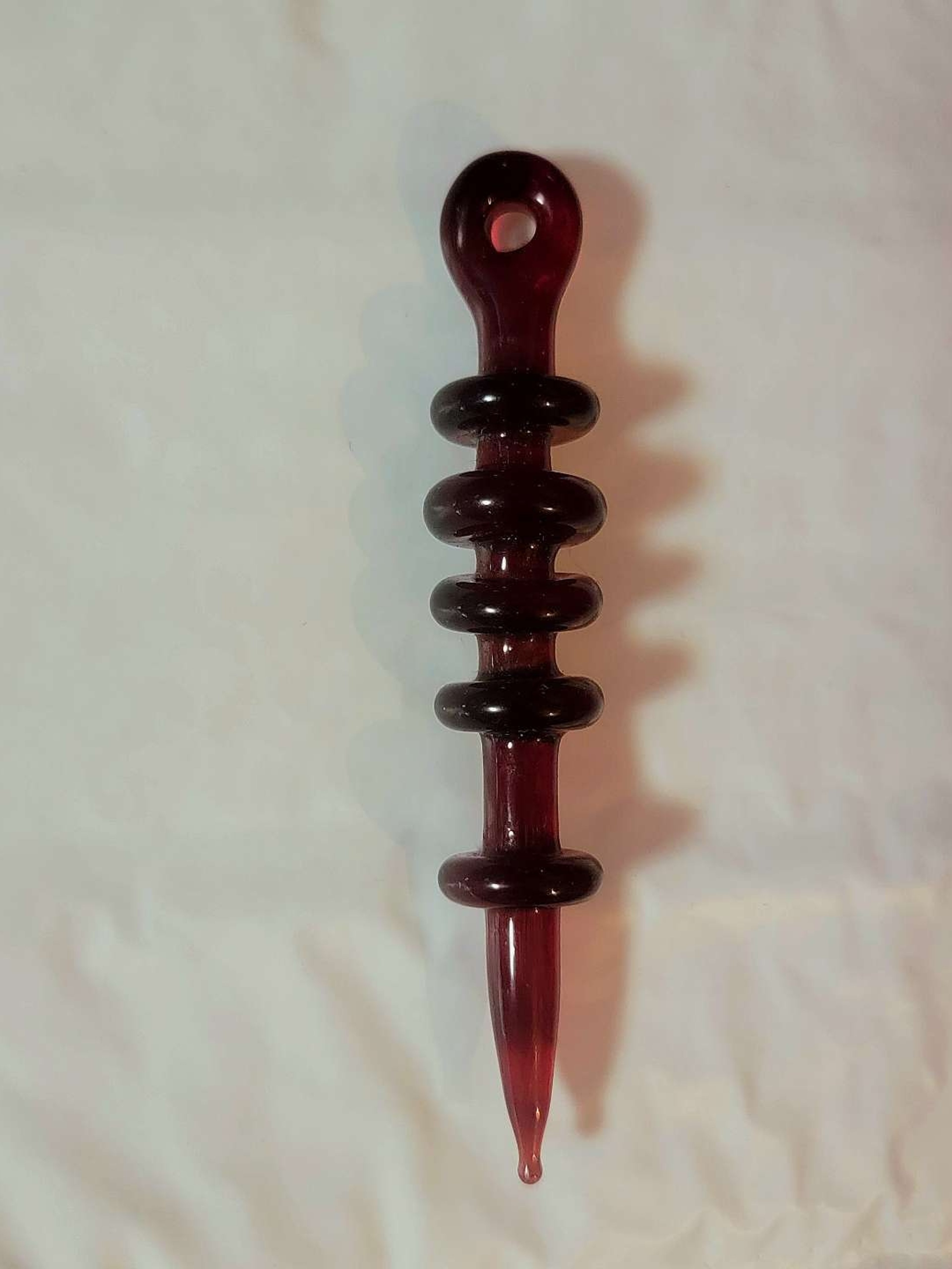 Blood Red Glass Dab Pendant image 0