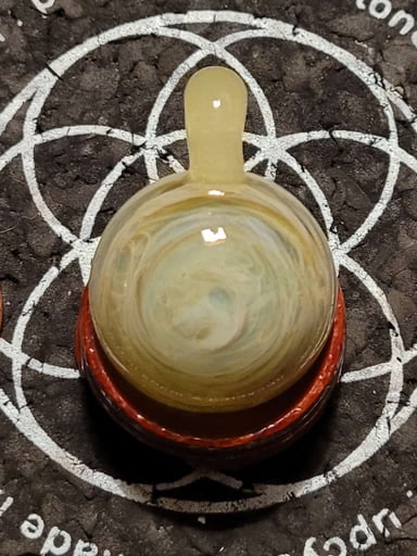 Preview pic of Silver and Green DoubleSided Pendant #3