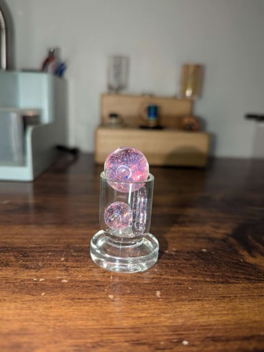 Preview pic of Taco Jesus glass pink Cropal with pink UV slurper set
