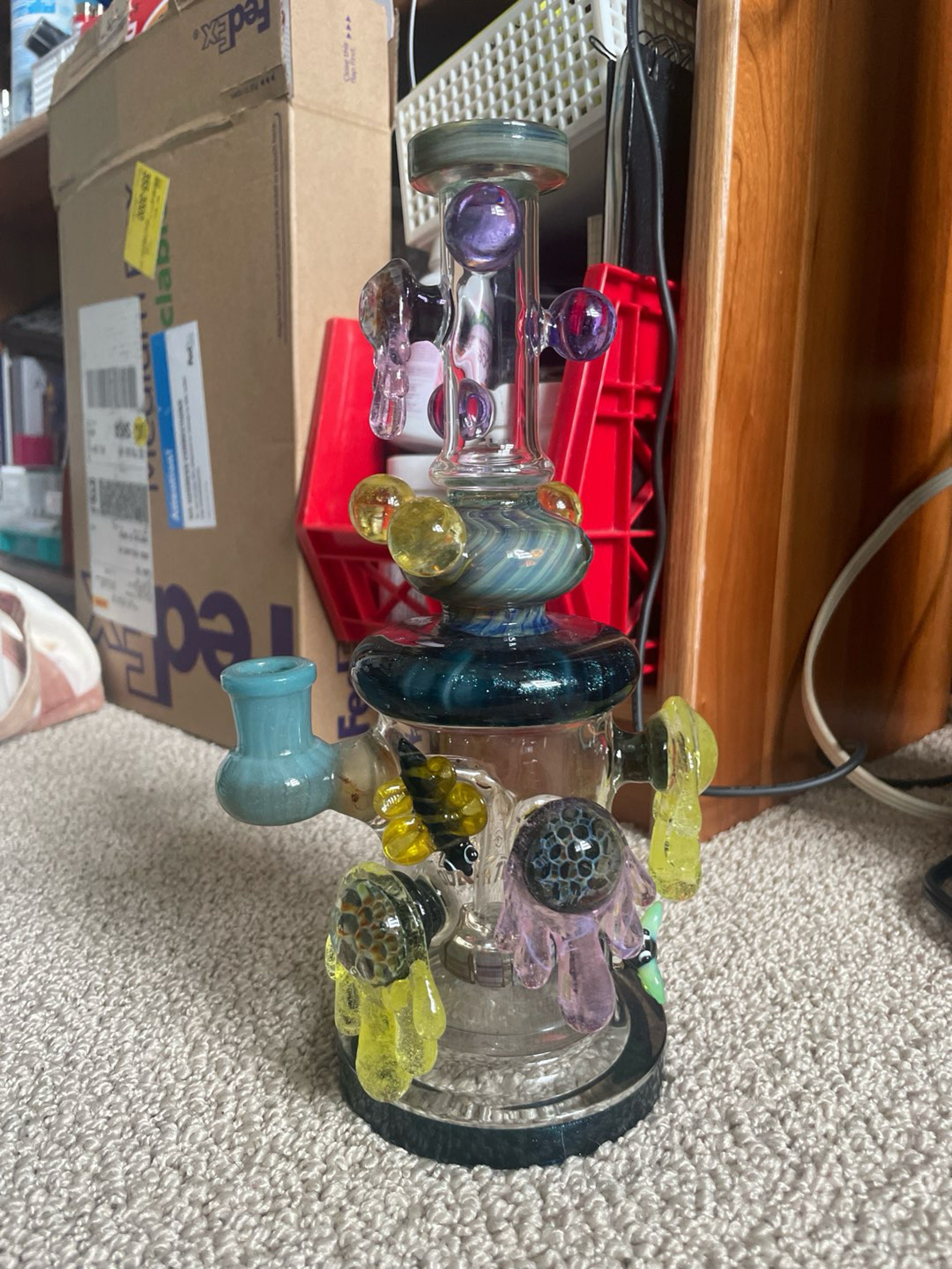 Preview pic of Tataoo Glass Beehive Showerhead Bong