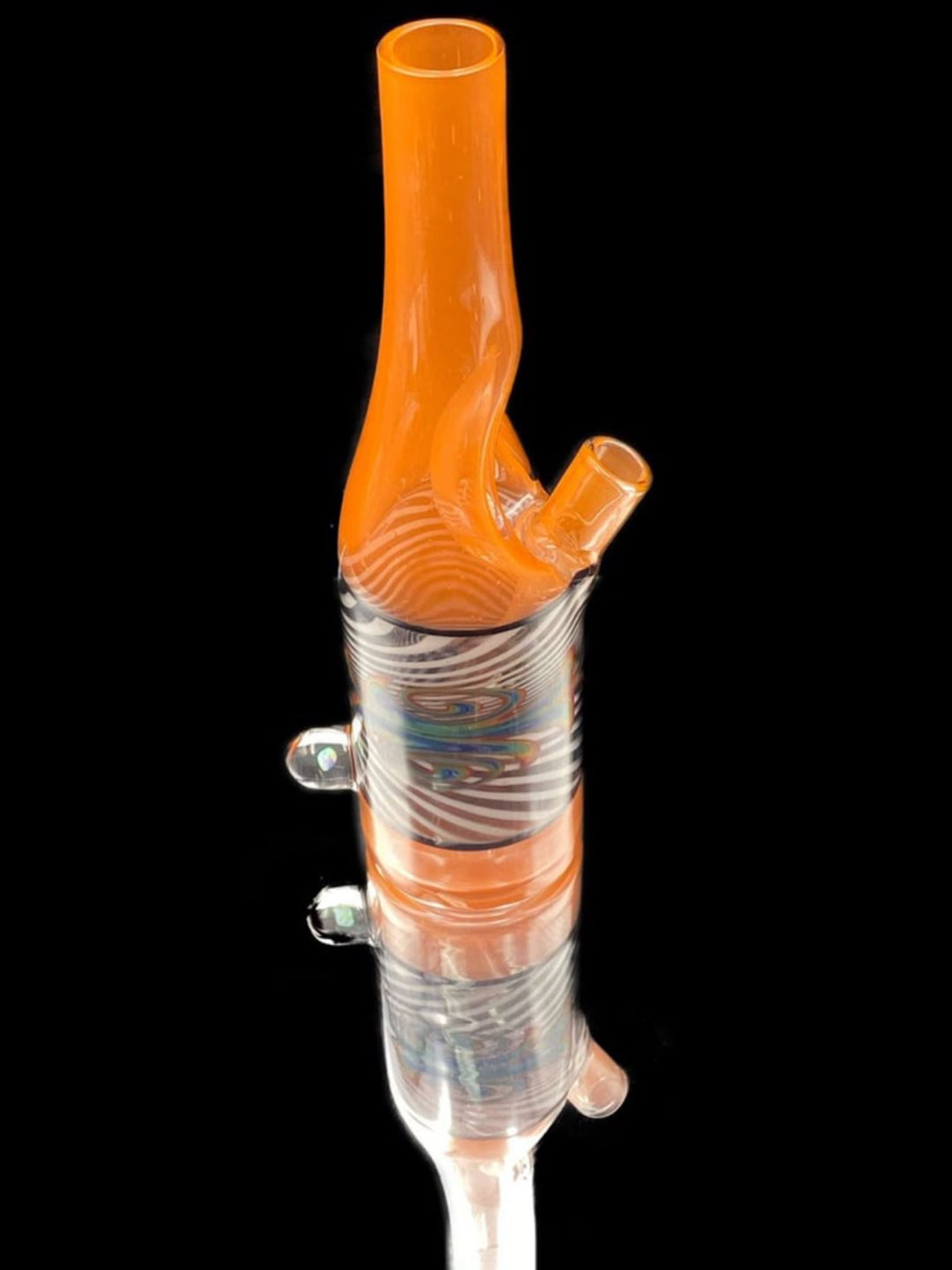 Preview pic of Glass Mechanic x WillStar Collab Line Work/Orange Sake Bottle