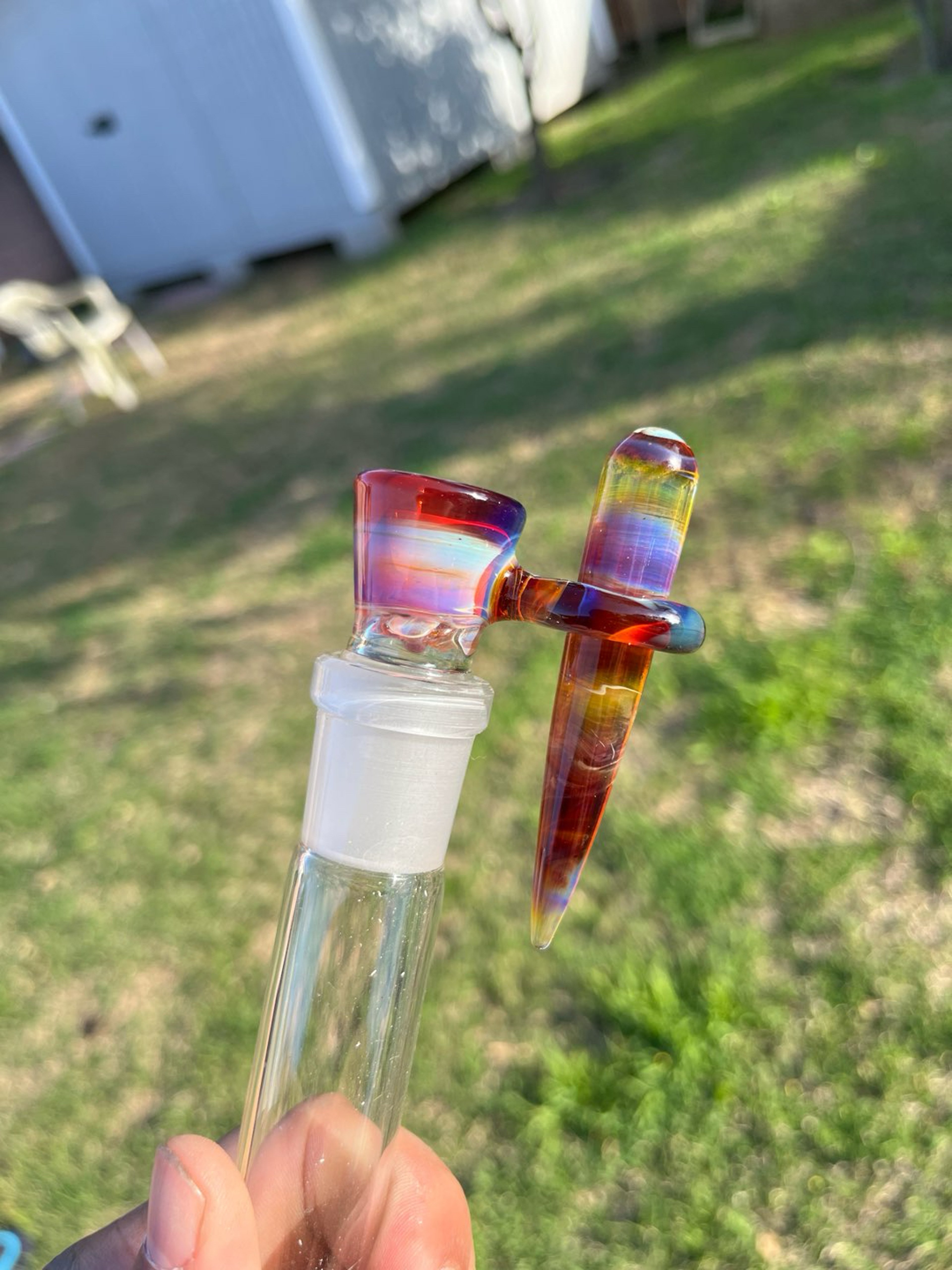 Preview pic of AMBER PURPLE REMOVABLE POKER SLIDE 18mm