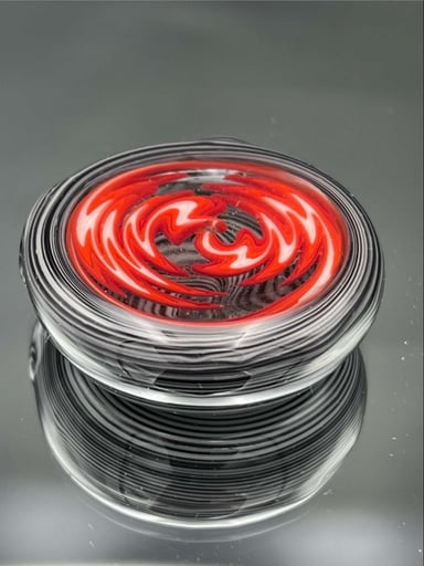 Preview pic of MattZ Peppermint / Black & White Wig Wag Pendant