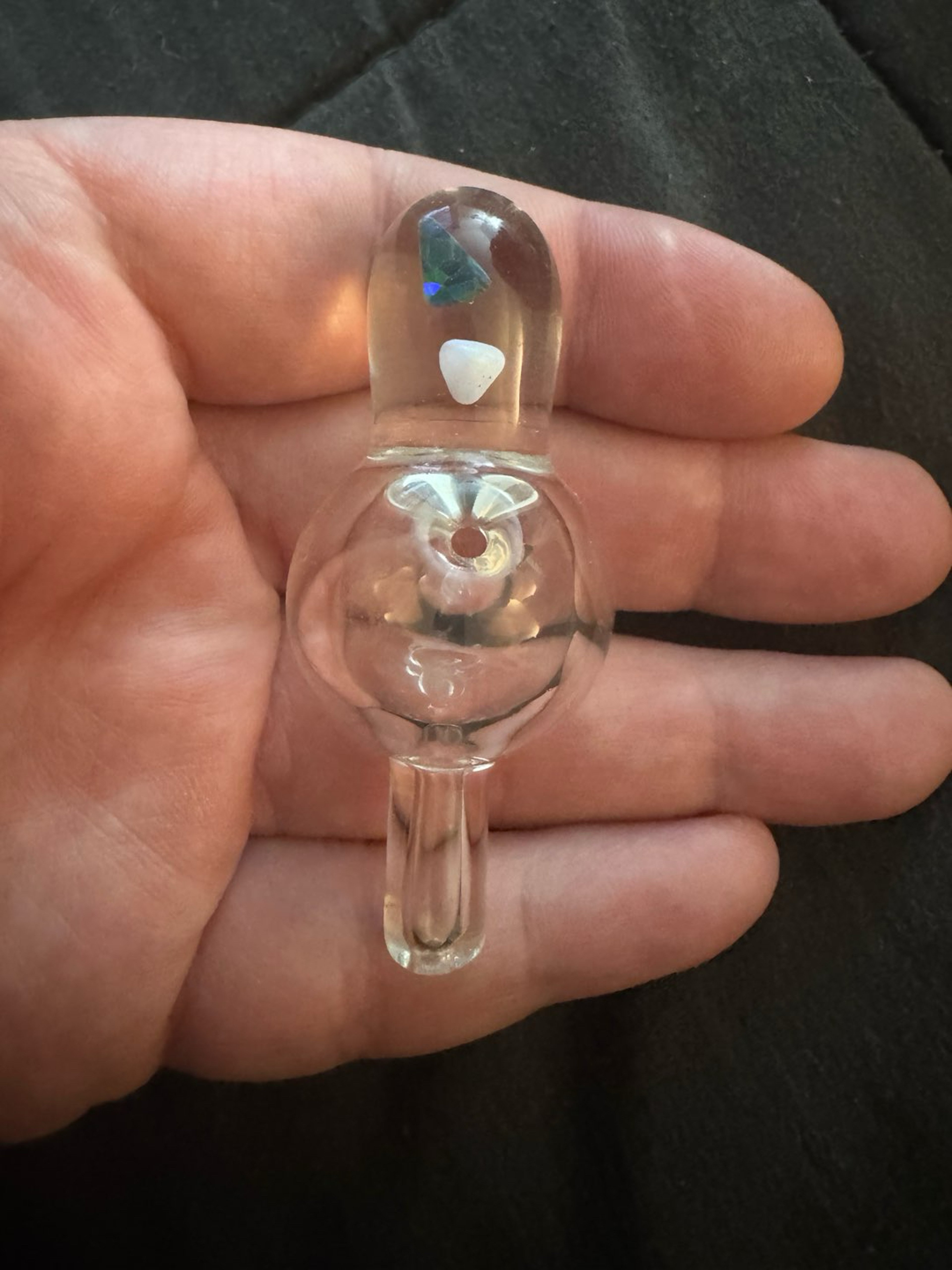 Preview pic of DedicatedDabber Bubble Cap! Two Opals! Trusted Seller! Same Day Shipping!