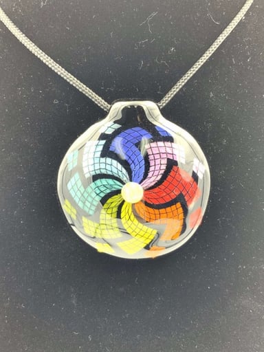 Preview pic of Lagrone Rainbow Pinwheel Filla Pendy