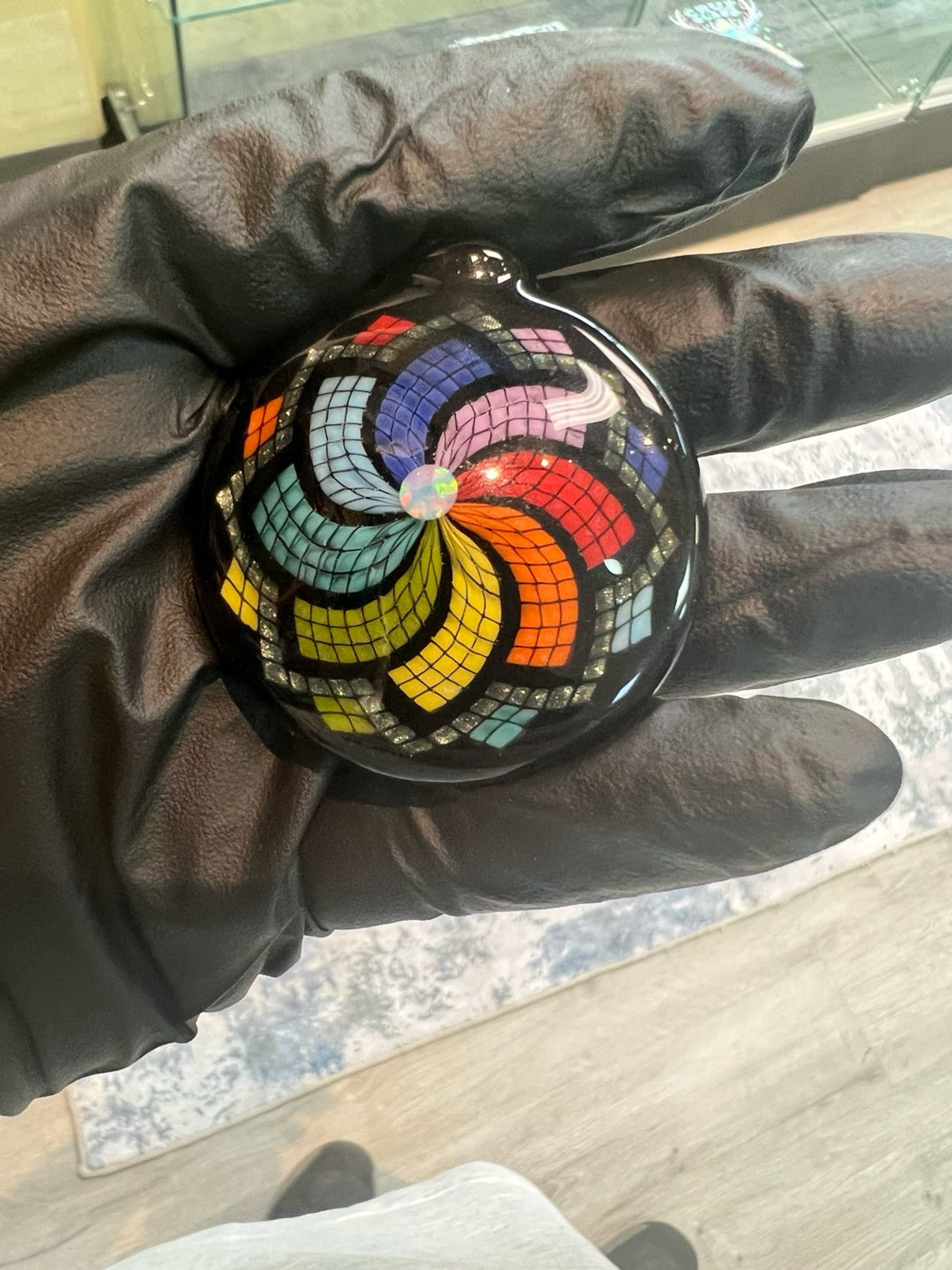 Preview pic of Lagrone Sparkly Rainbow Swirl Filla Pendy