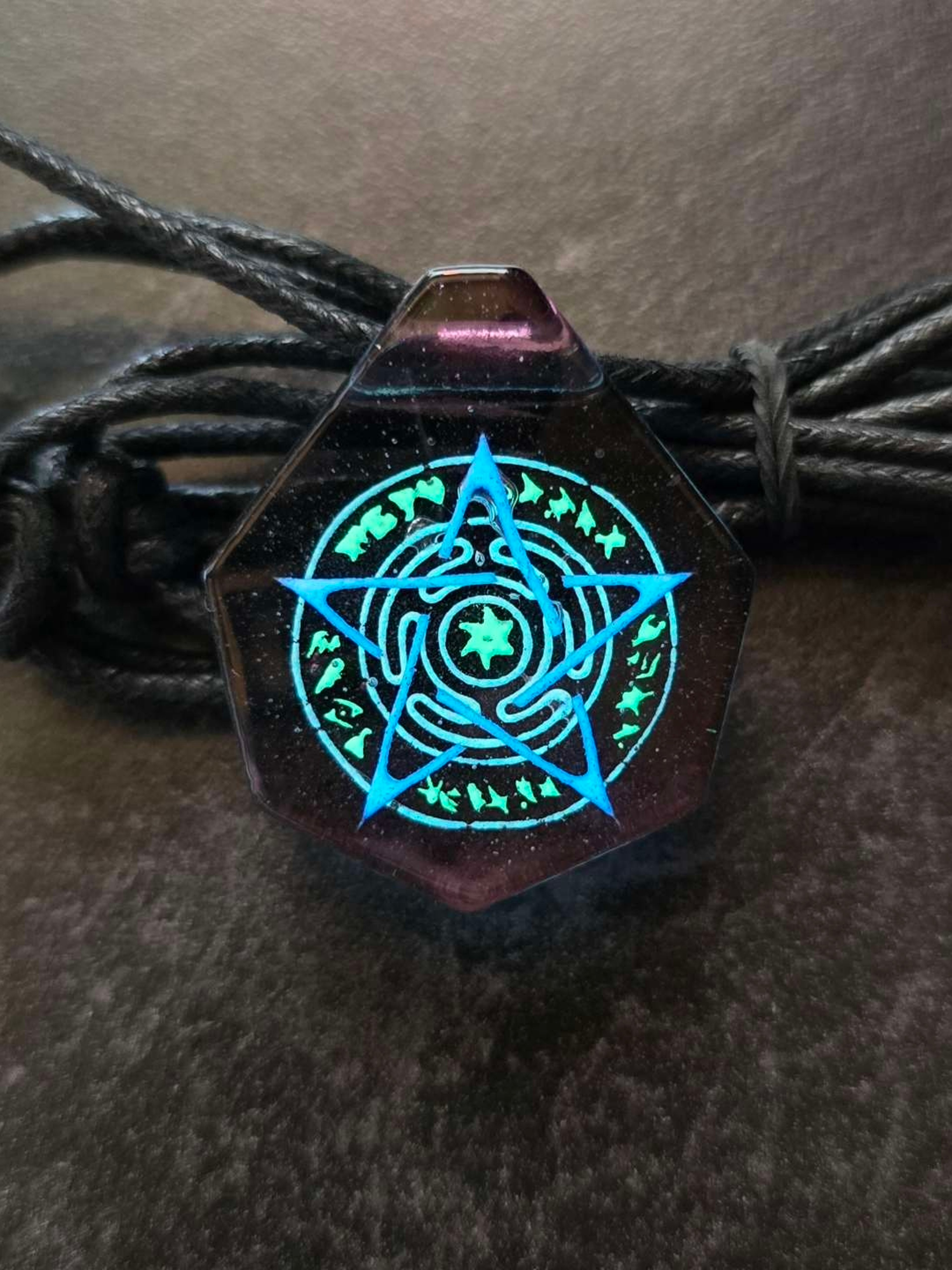 Preview pic of Occult Layered Glow UV Pendant Seconds