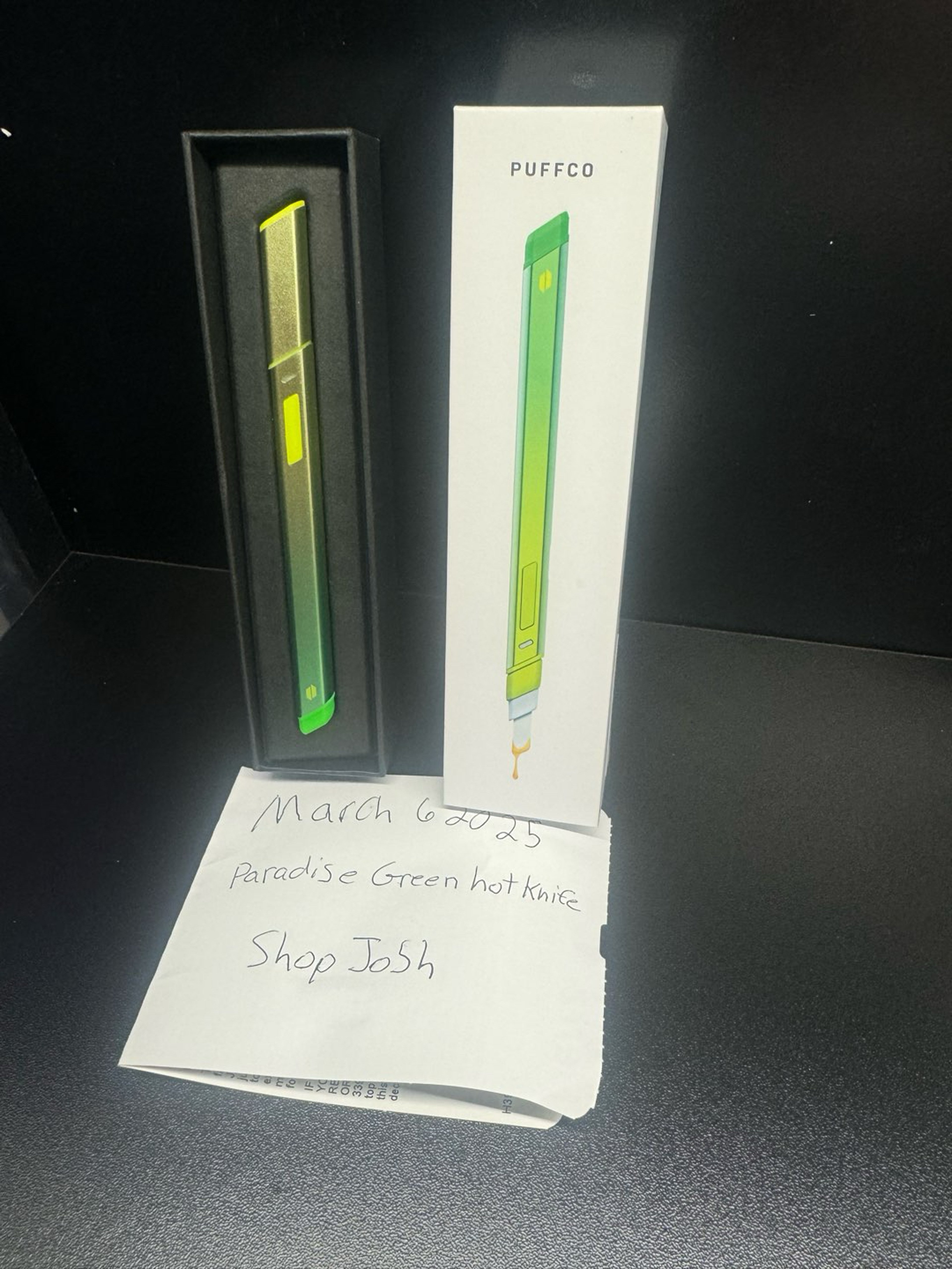 Preview pic of Paradise Green Puffco Hot Knife BNOB