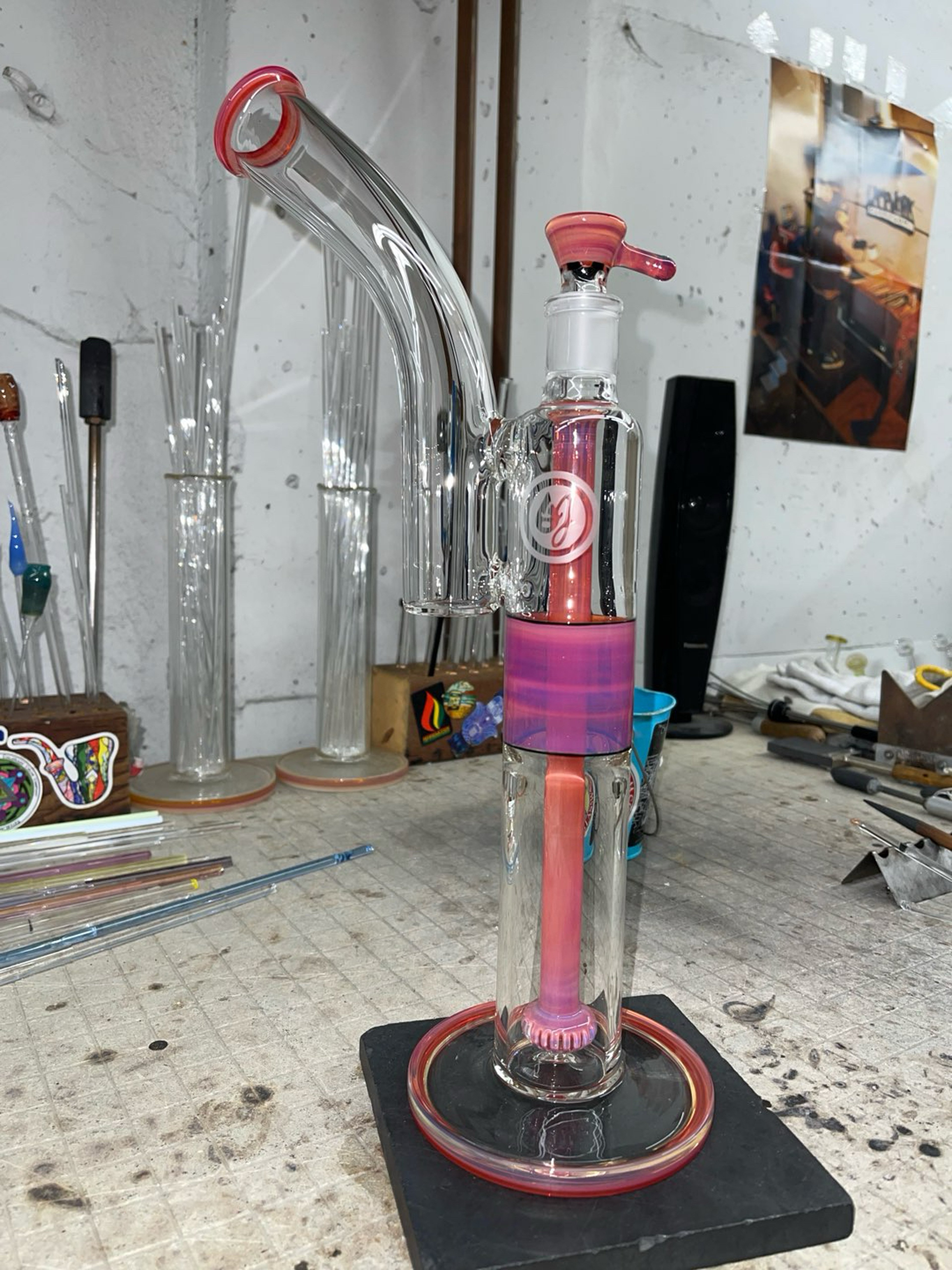 Preview pic of King bub Light yellow over orange color 16.5” and 18mm slide 4 holes