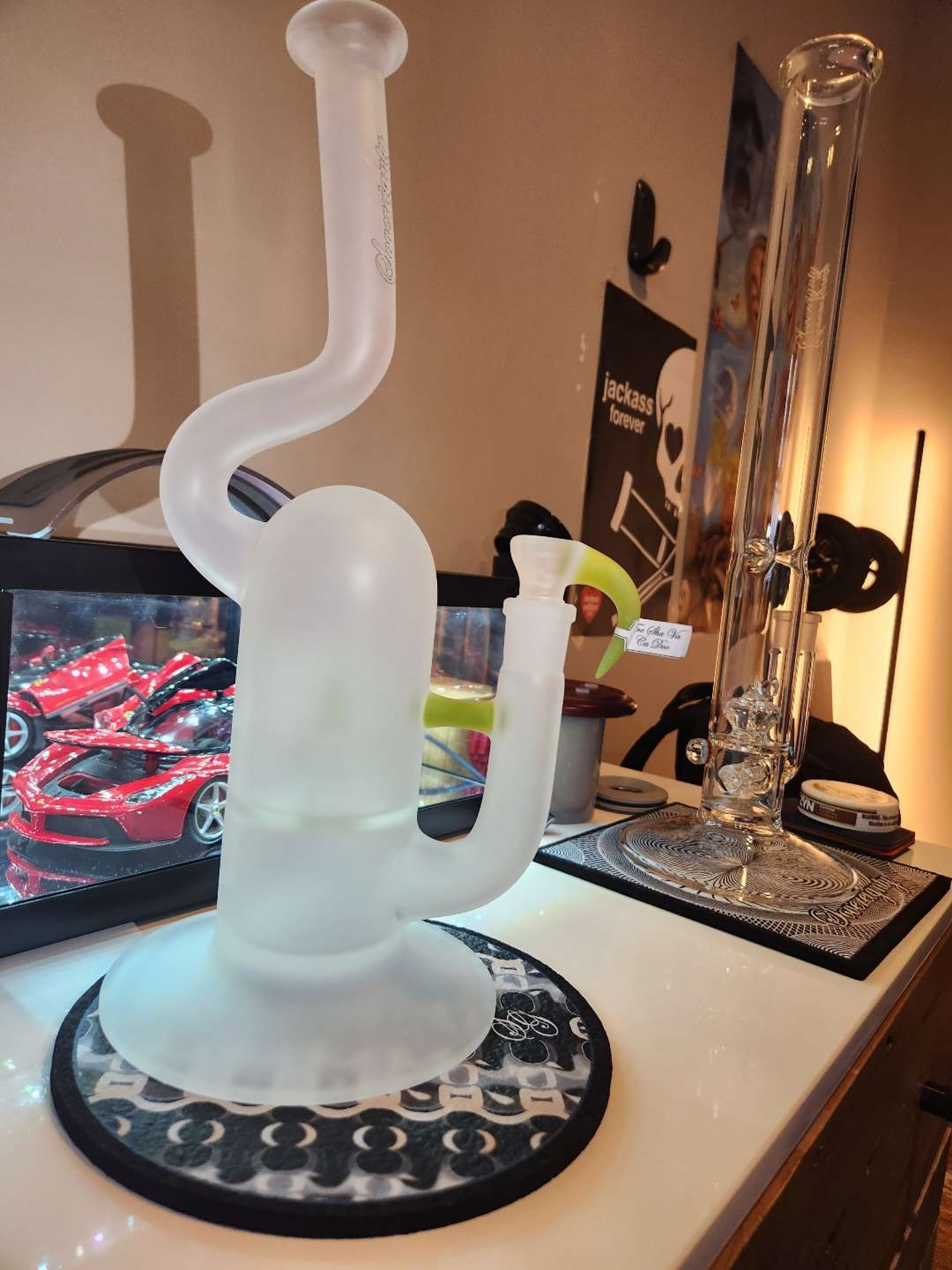 Fully Blasted Natty Neck King Imperial 75mm  Minor Accent in Fresh Avocado 
(Fre Sha Va Ca Doo) image 0