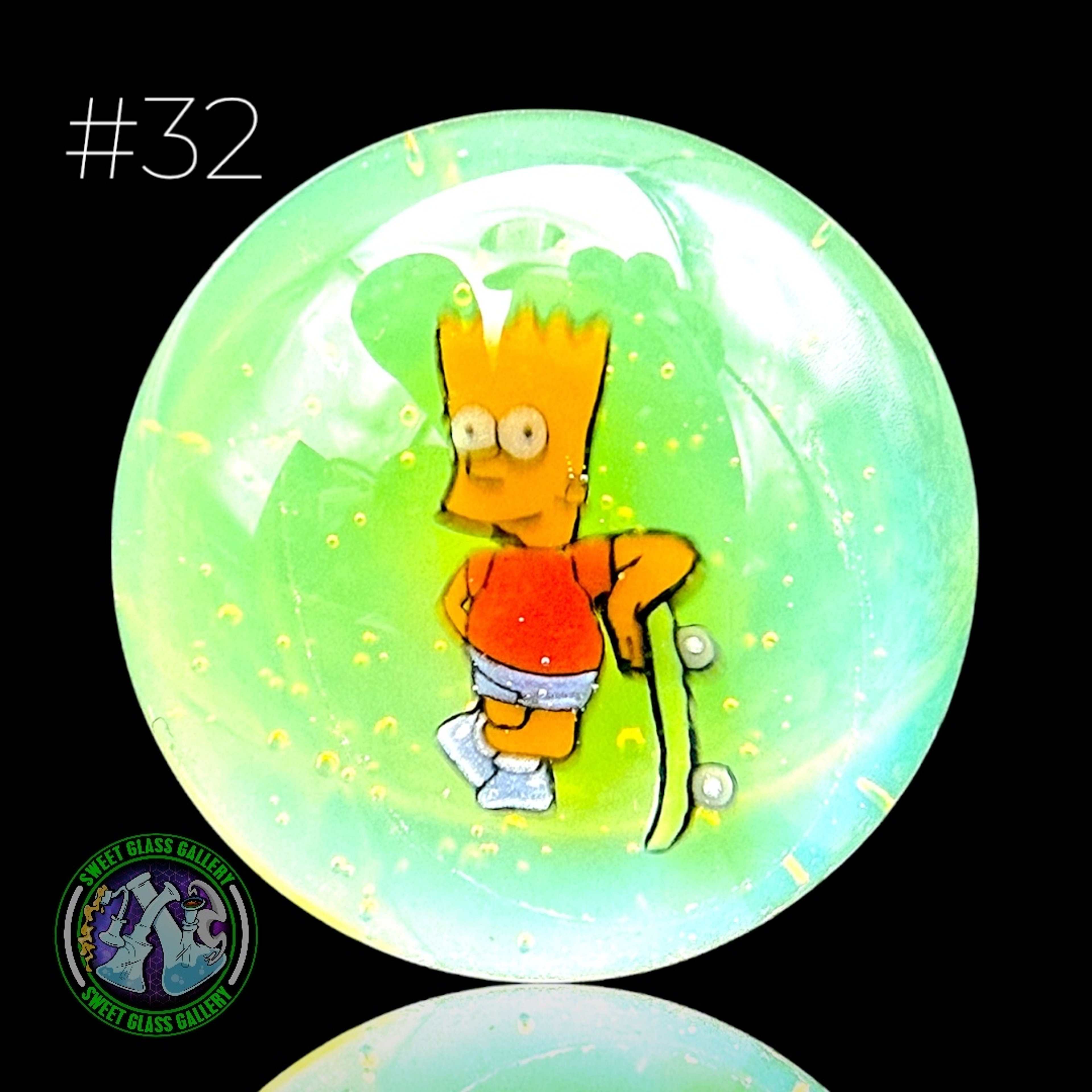 Preview pic of Keys Glass - Marble #32 - Bart The Simpsons