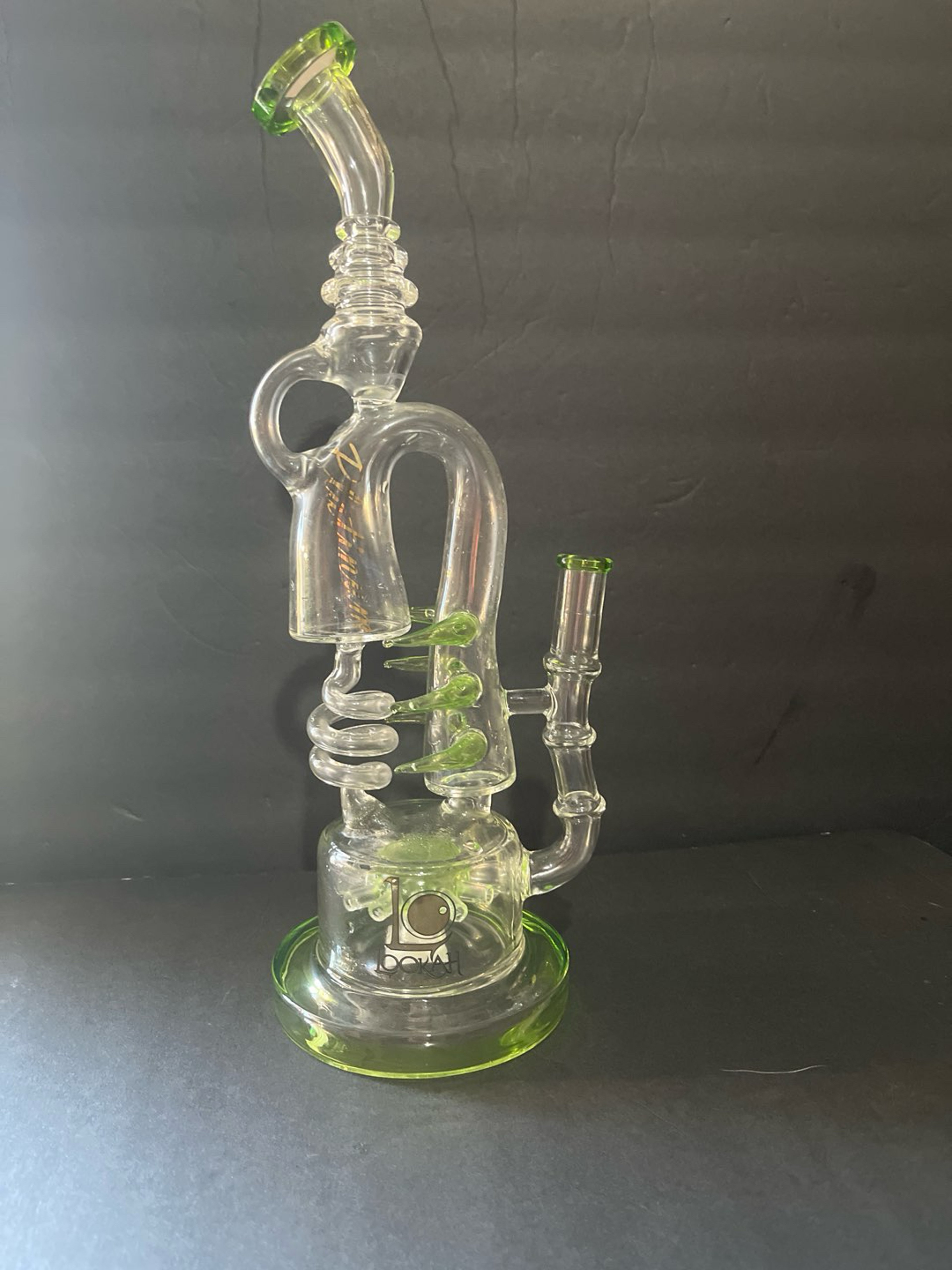 Preview pic of LOOKAH GLASS SPIRAL RECYCLER WATER PIPE