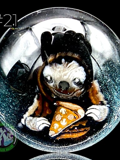 Preview pic of Keys Glass - Marble #21 - Sloth Pizza