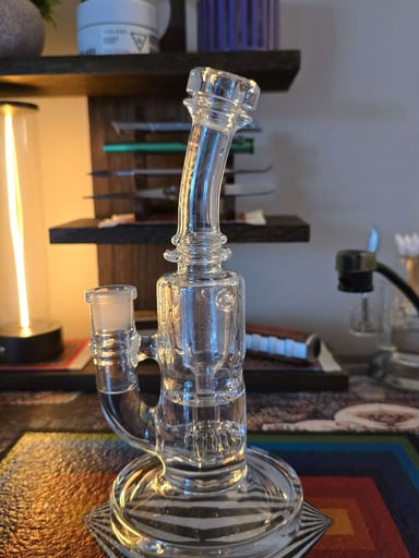 Preview pic of 8.5" Super Slit Donut Incycler Dab Rig 45x5MM