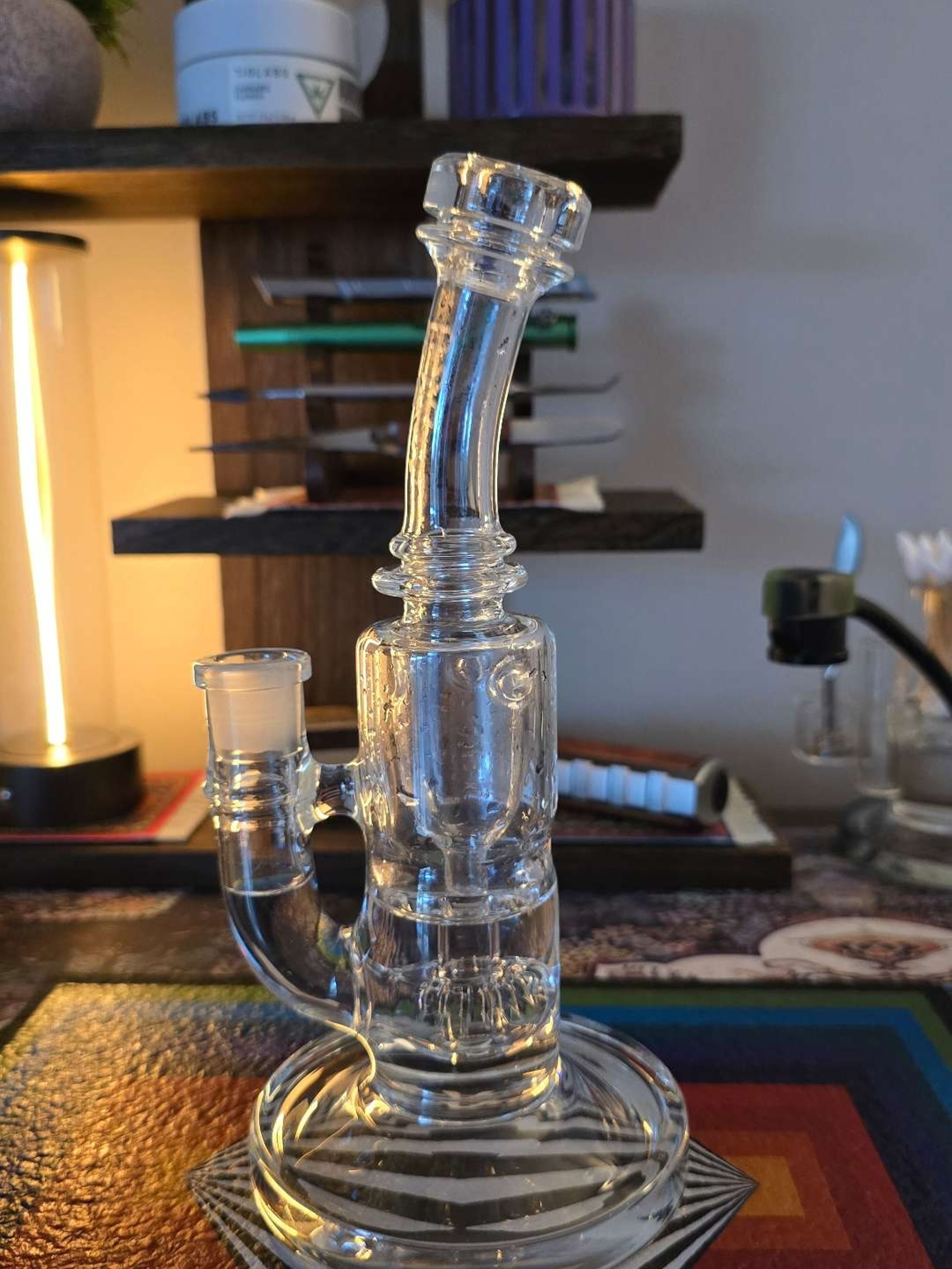 Preview pic of 8.5" Super Slit Donut Incycler Dab Rig 45x5MM