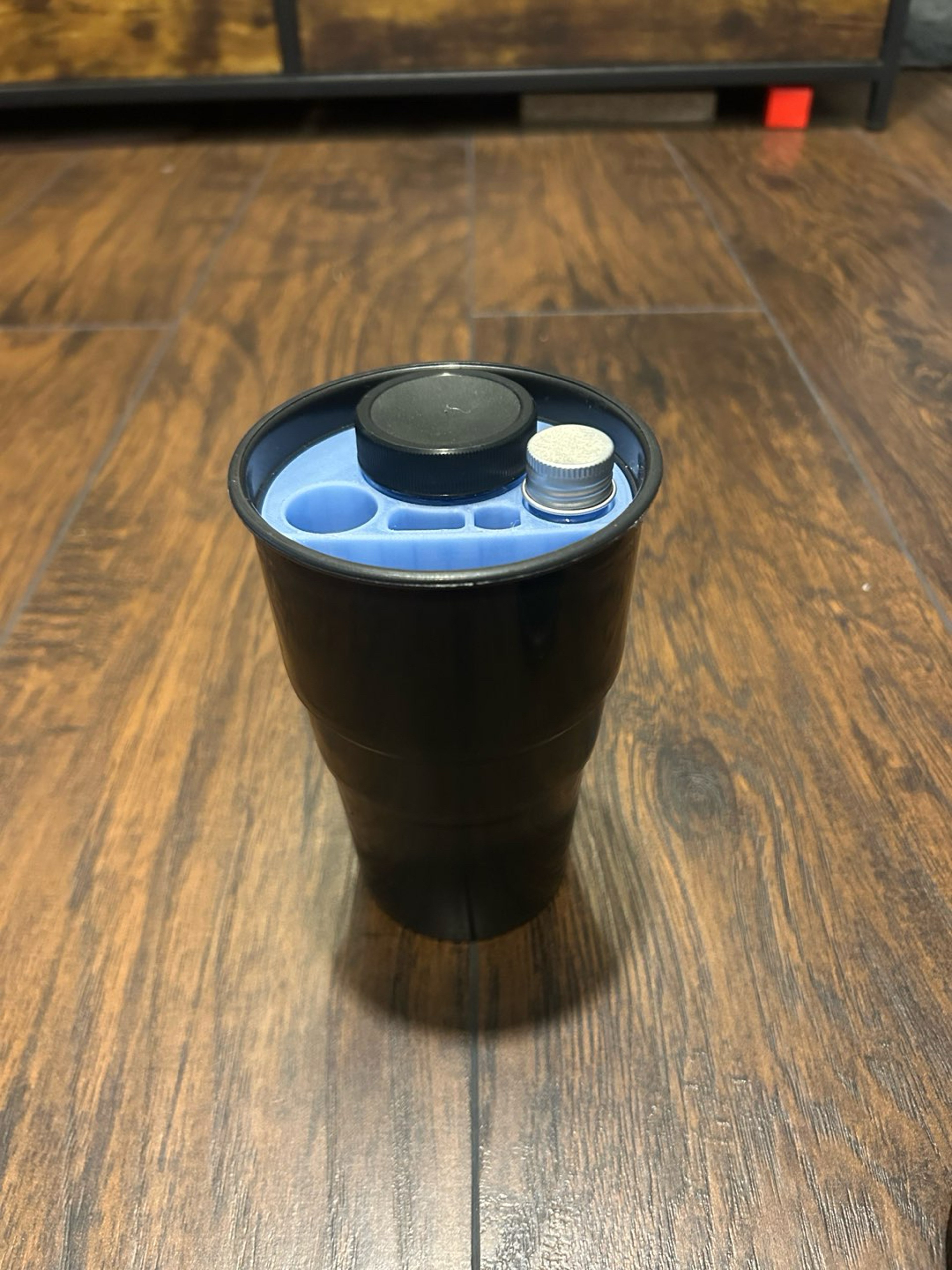Preview pic of Custom puffco pivot cupholder travel setup with qtip disposal chute