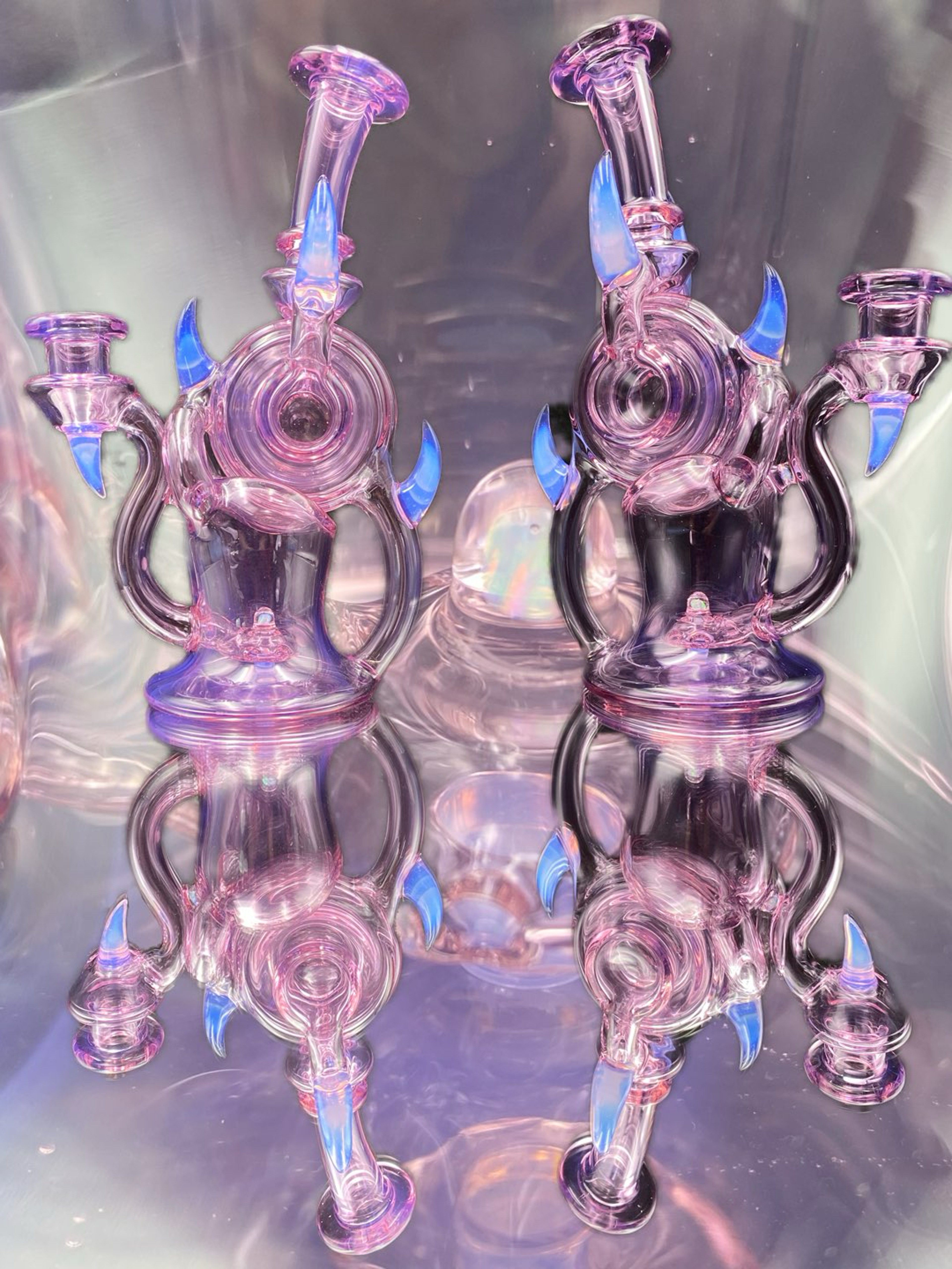 Preview pic of Dohn Joe Rose Quartz & Lucid Dual Uptake Recycler