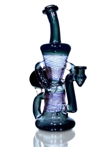 Preview pic of Likewize - Double-uptake Floating Recycler - Grey/Blue & Red Reti - 10mm Female