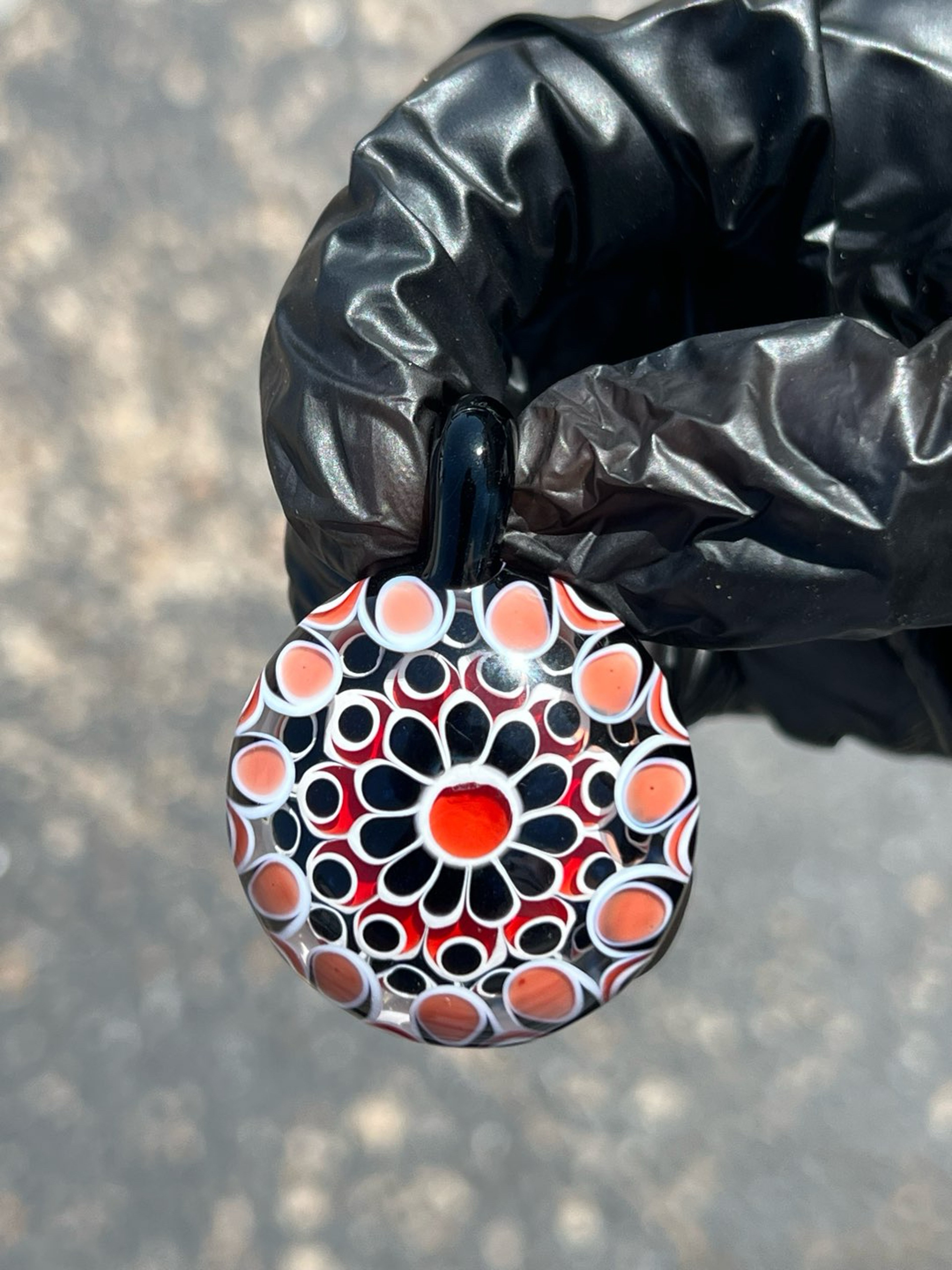 Preview pic of RL Functional Red/Black/White Dot Stack Pendy
