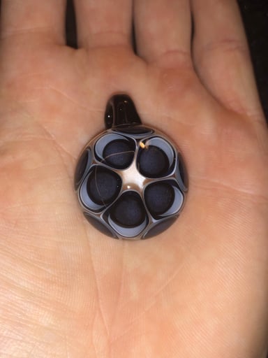 Preview pic of Gabbagool dotstack pendant (slightly crooked bail)