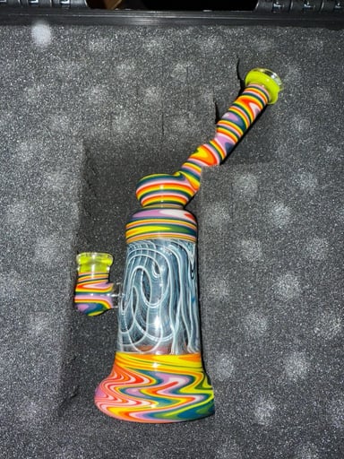 Preview pic of Fully-worked Bentneck Rig - Double Layer Icy Reti - 10mm Female