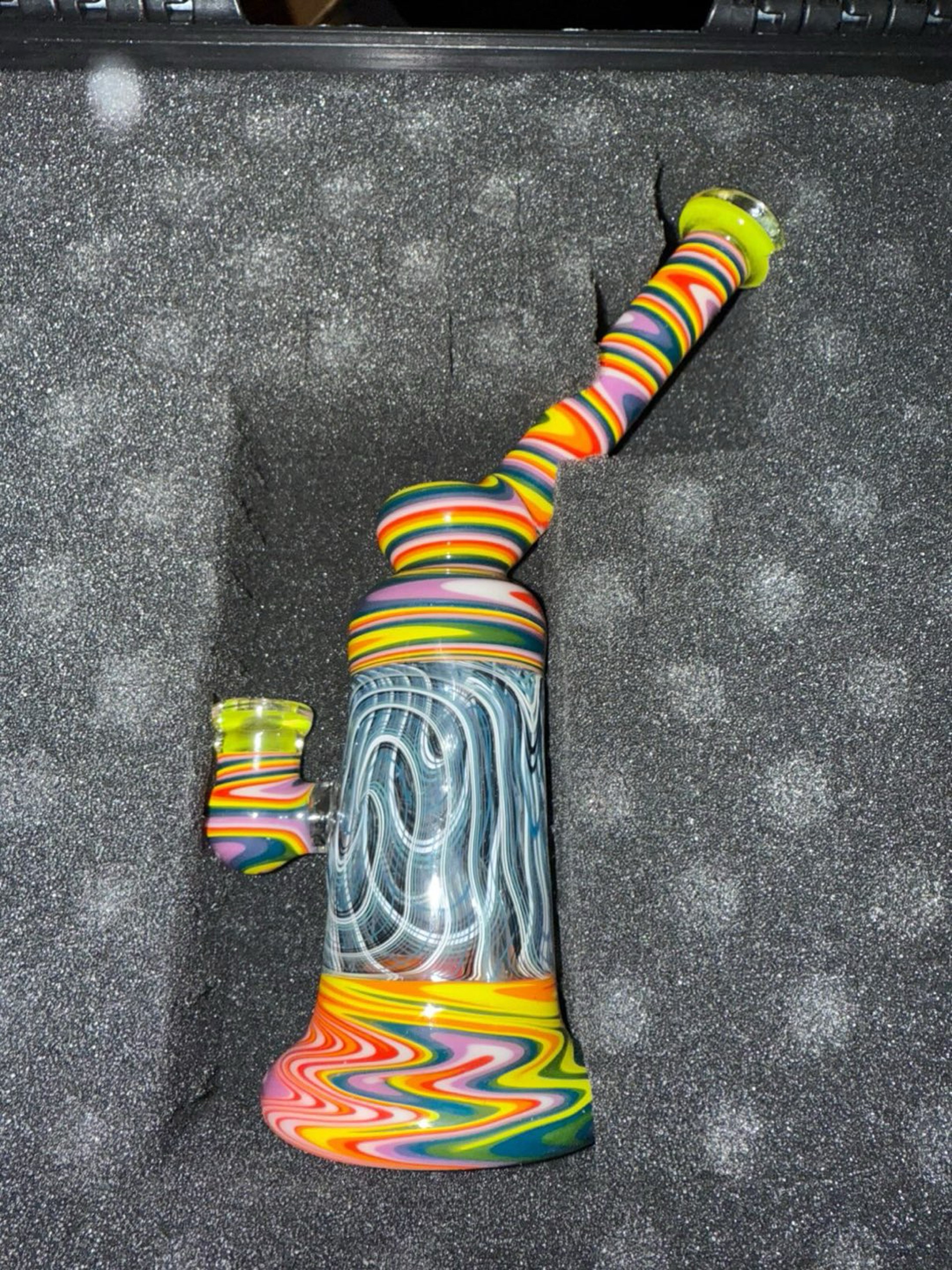 Preview pic of Fully-worked Bentneck Rig - Double Layer Icy Reti - 10mm Female