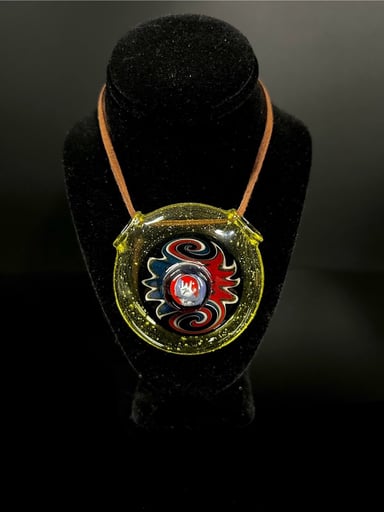 Preview pic of Git Down Glass Grateful Dead Pendant