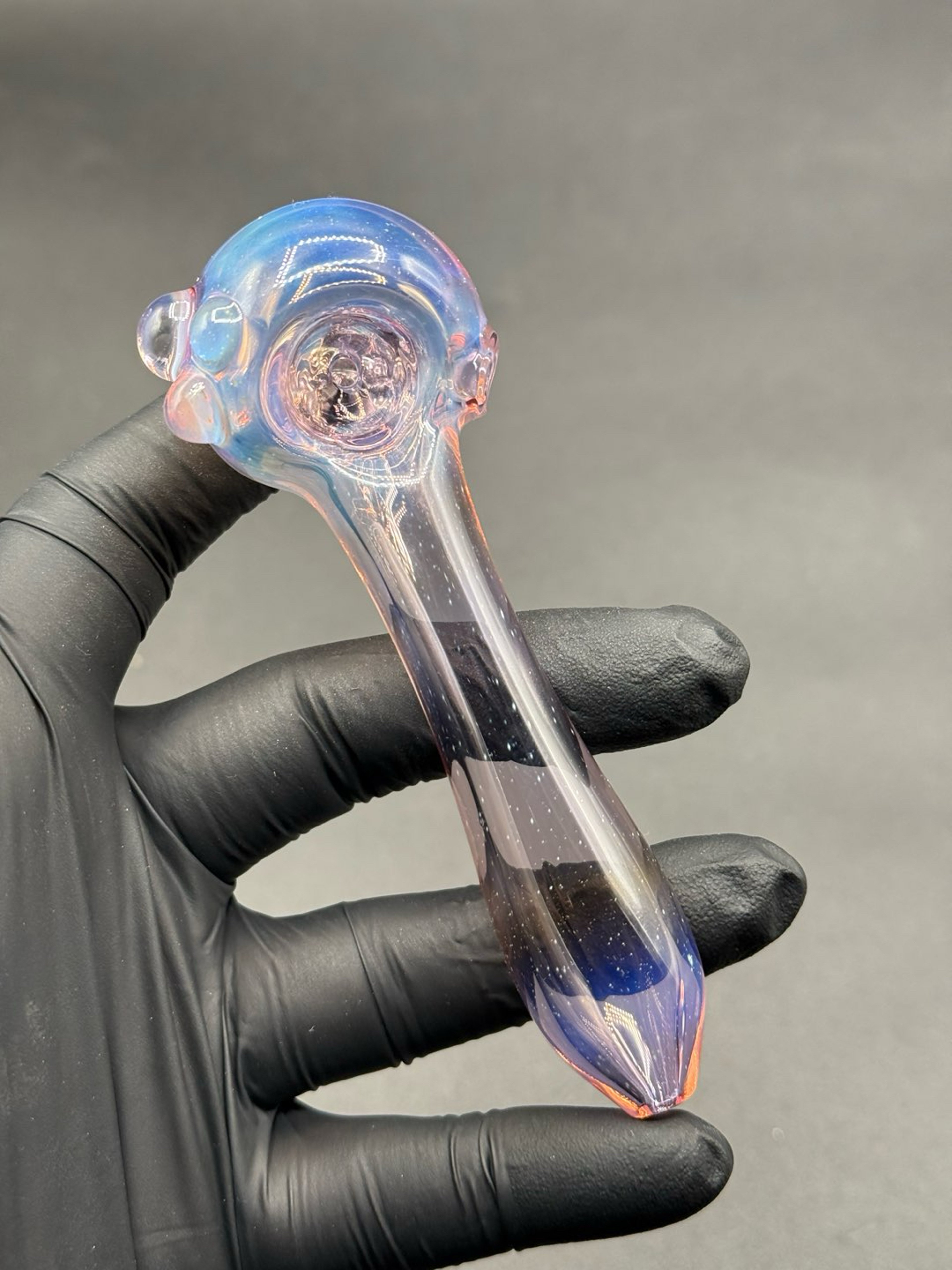 Amethyst silver fumed spoon image 0