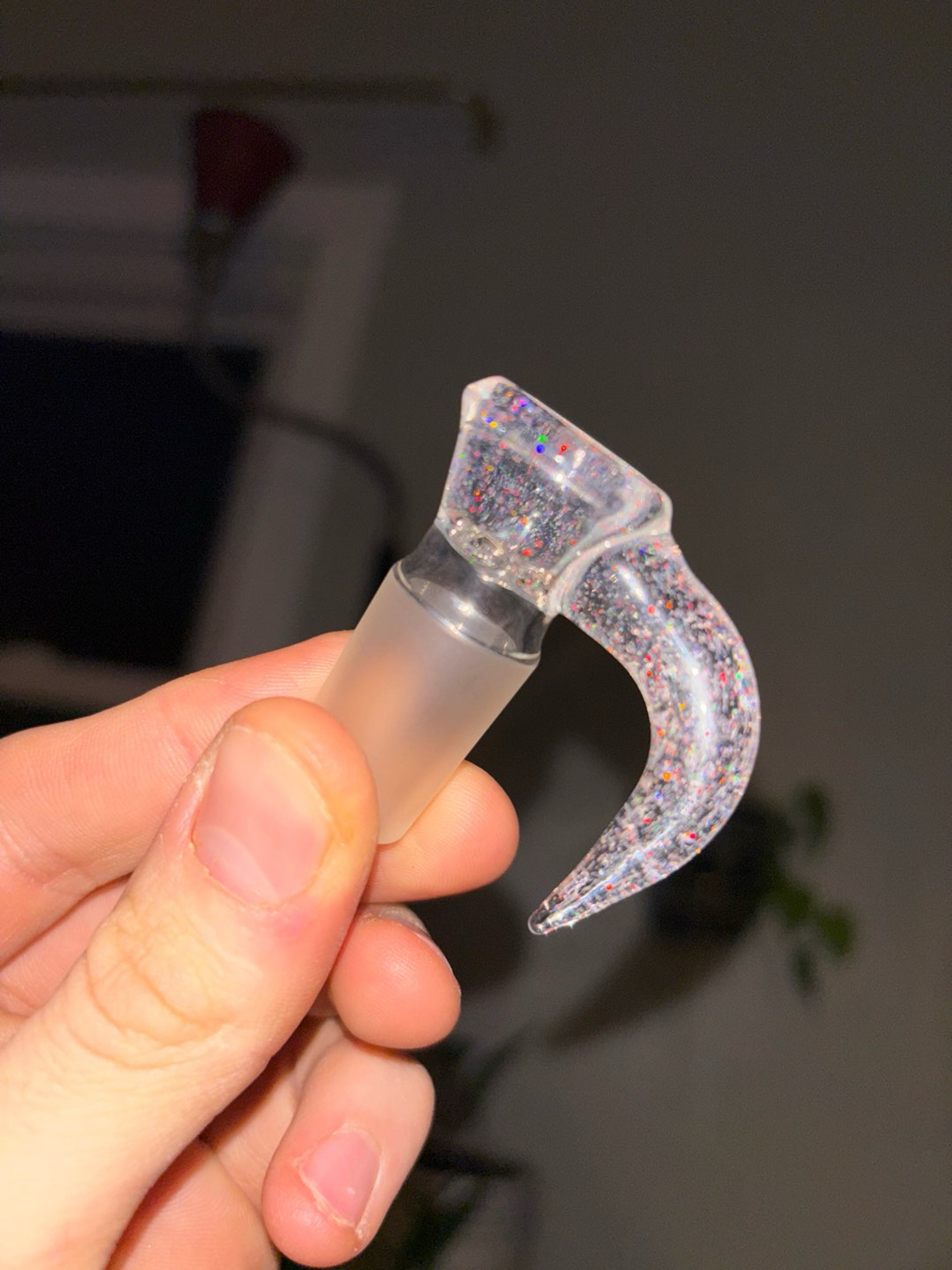 Preview pic of CWG glass art crushed opal slide