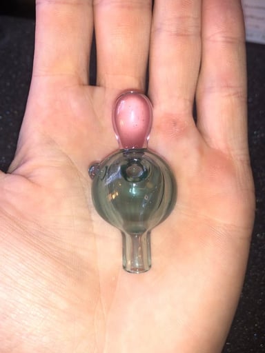 Preview pic of Itf glass green and pink cap