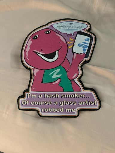 Preview pic of Robbed by glass artist Moodmat