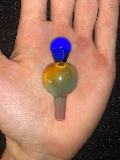 Preview pic of Mshea rainbow frit bubble cap