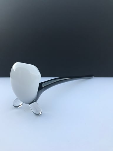 Preview pic of 13"   Tobacco Glass Gandalf pipe Collectible Glass Gandalf Pipe