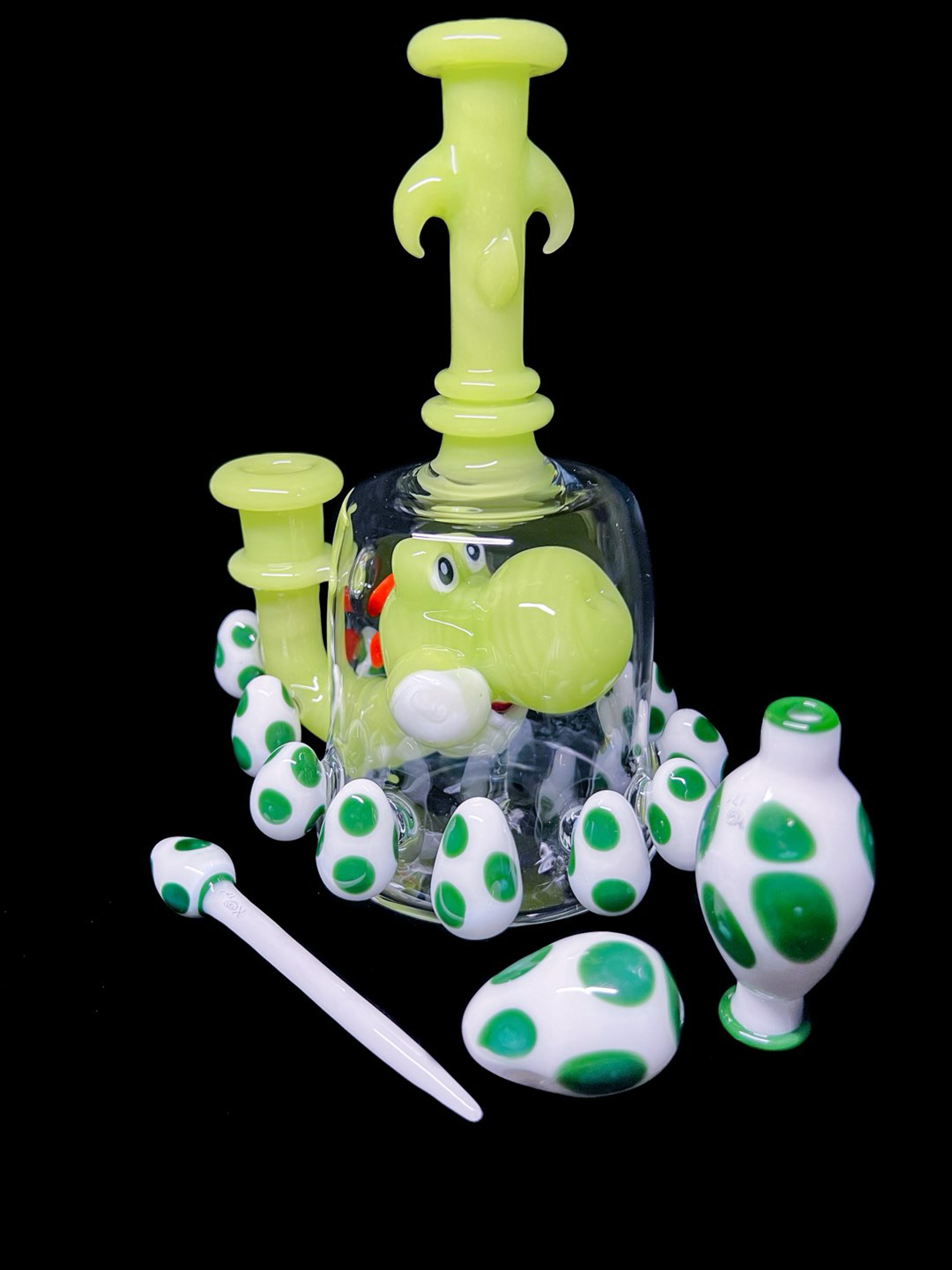 Preview pic of Kaleb Folck Glass CFL “Eggspreme Yoshi” Set