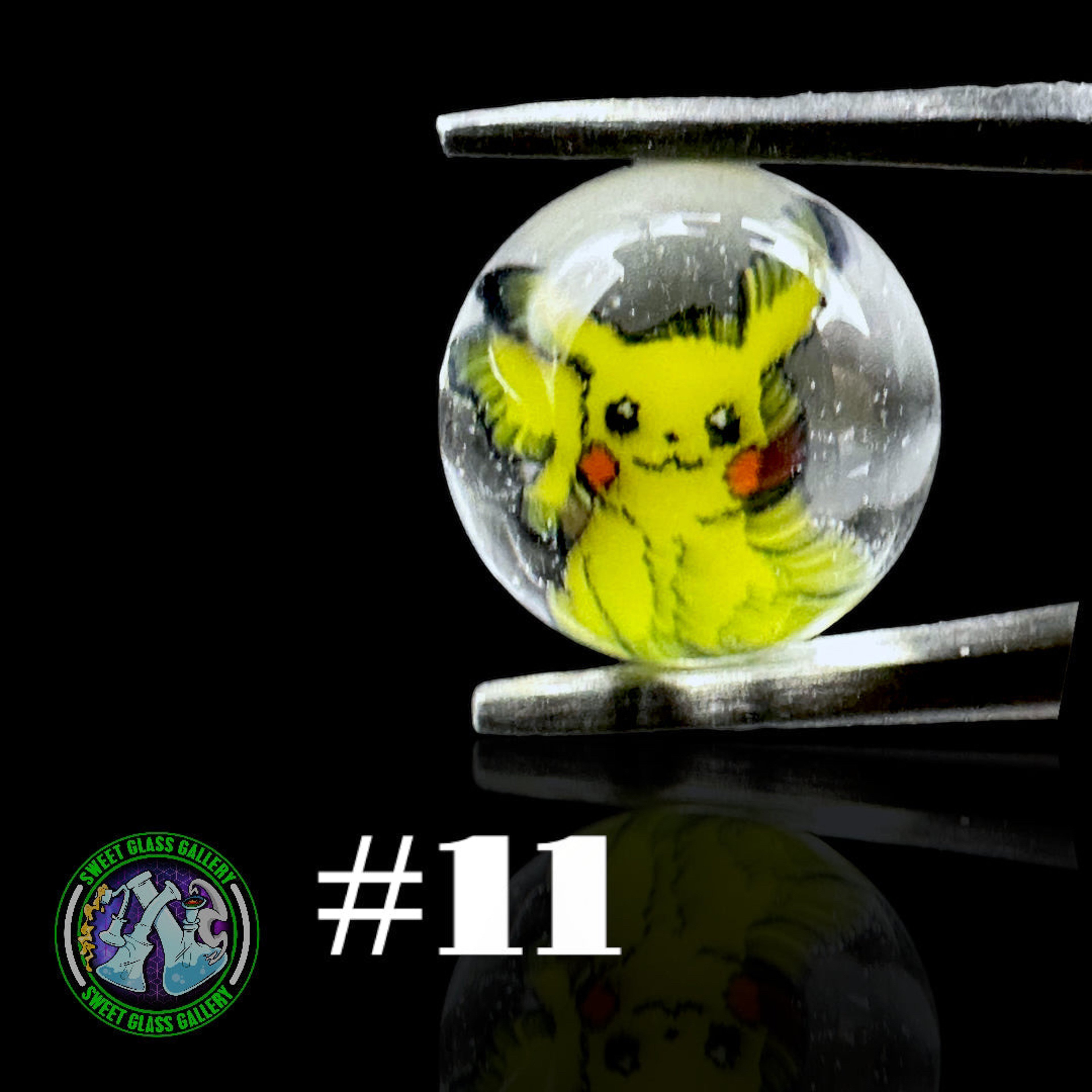 Preview pic of Steve H Glass - Terp Pearl #11 - Milli 6mm (Pikachu)