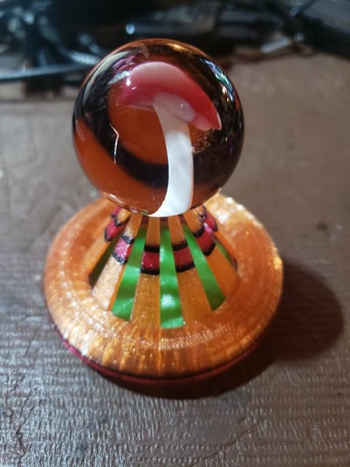 Preview pic of 3d Printed Slurper/Marble set "Holder"