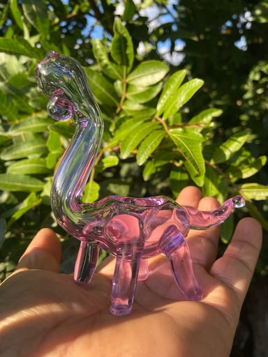 Preview pic of Dinosaur Glass Pipe purple