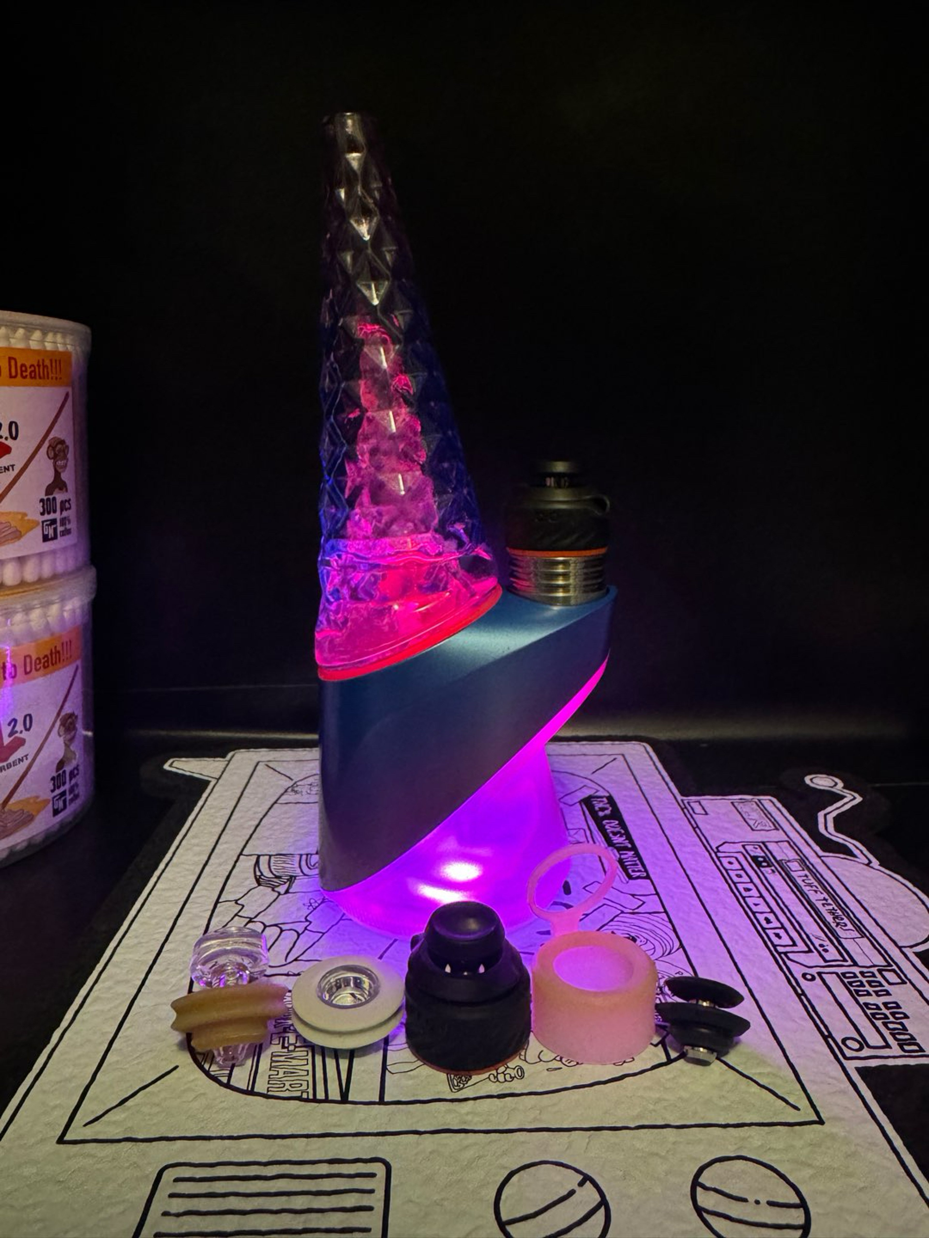 Preview pic of puffco indiglow peak pro w/3dxl and hard case