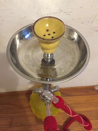 Preview pic of Zahrah Yellow Juggernaut Hookah with Hose