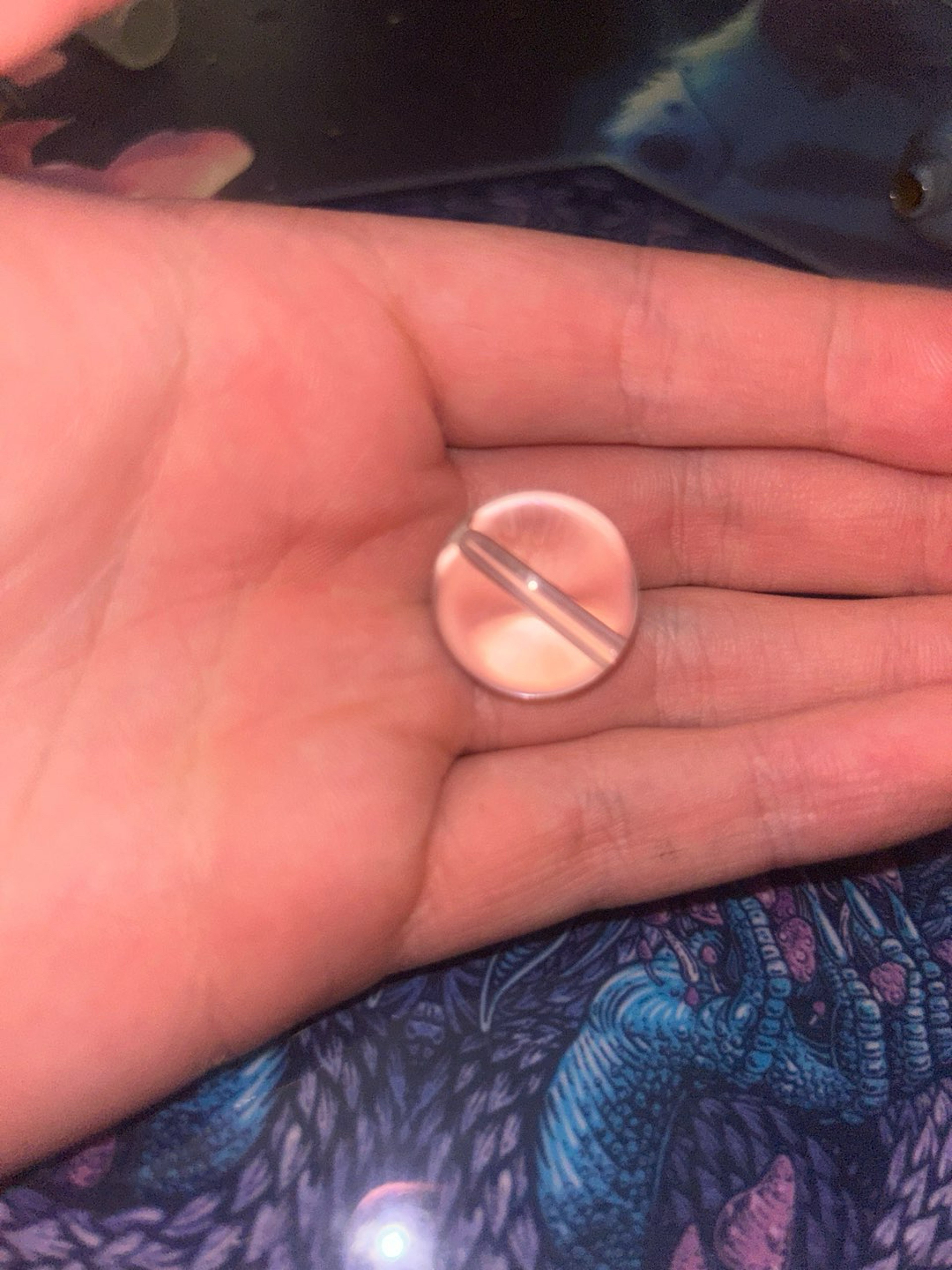 Clear Slitted Cap Marble image 0